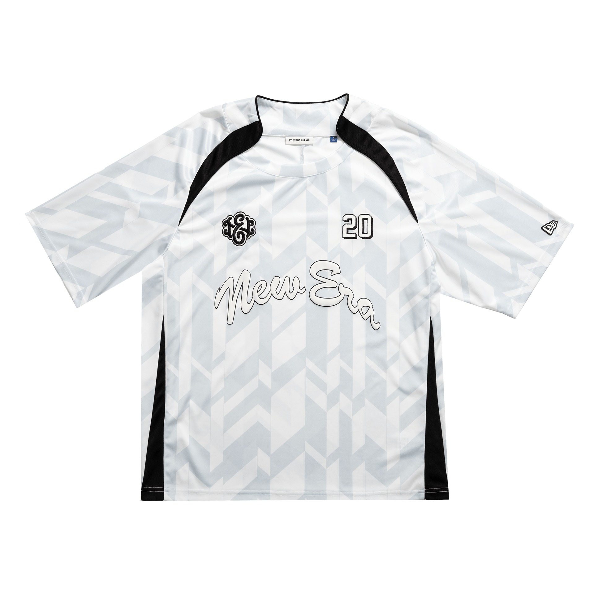 New Era Branded Advantage Printed Optic White Soccer Jersey - Image 2