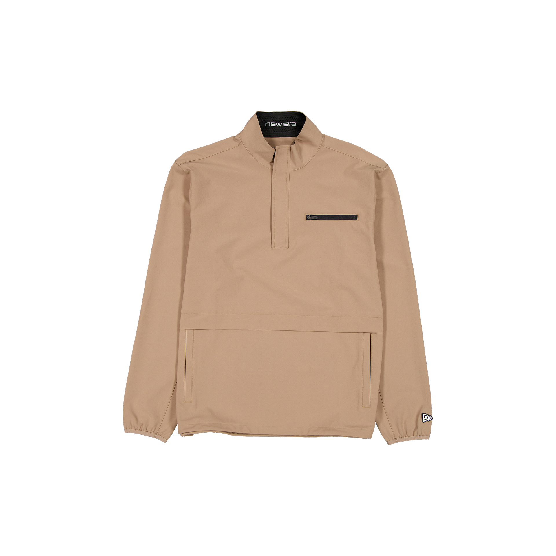 New Era Branded Taupe Gray Golf Half-Zip