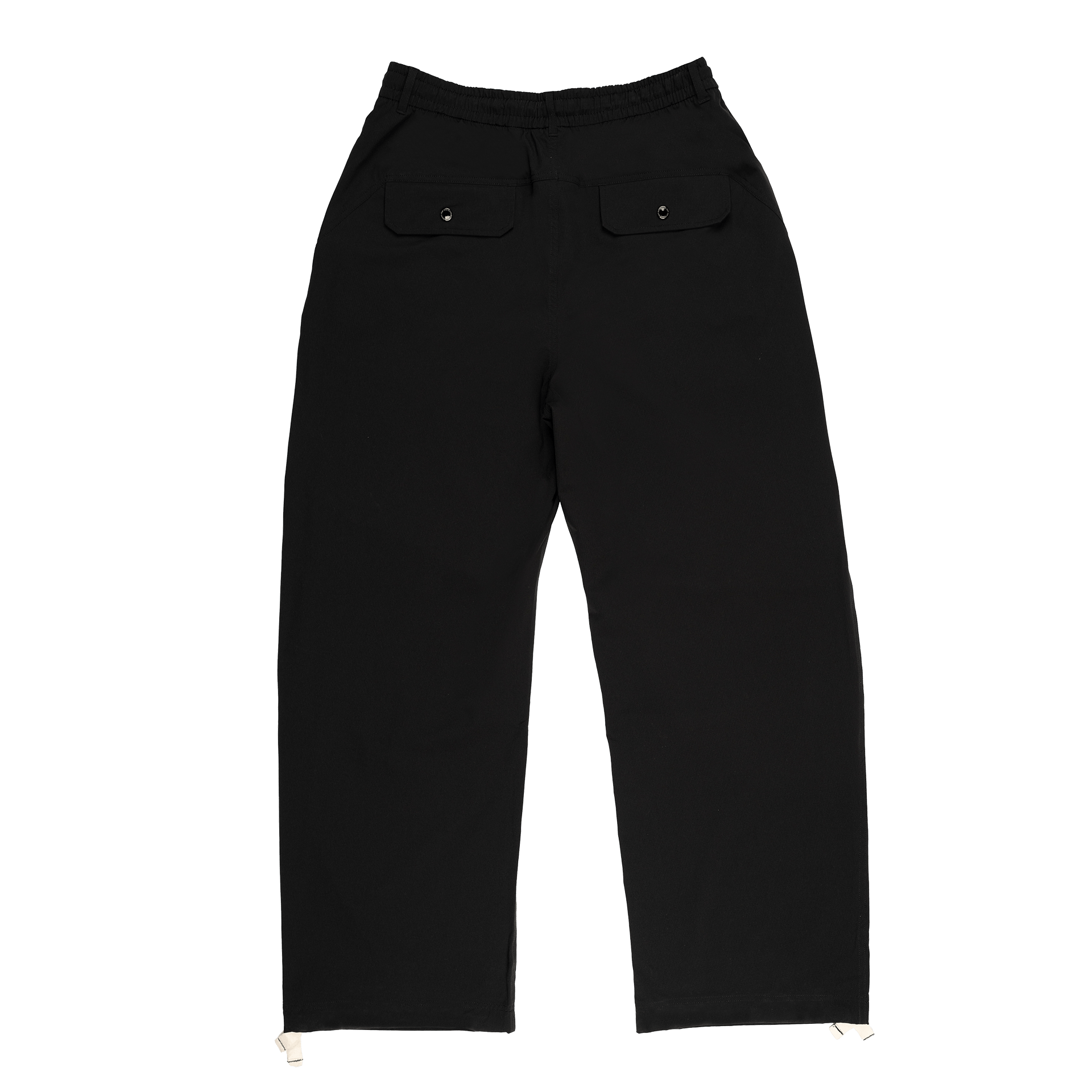 New Era Branded Nylon Military Black Cargo Pants - Image 2