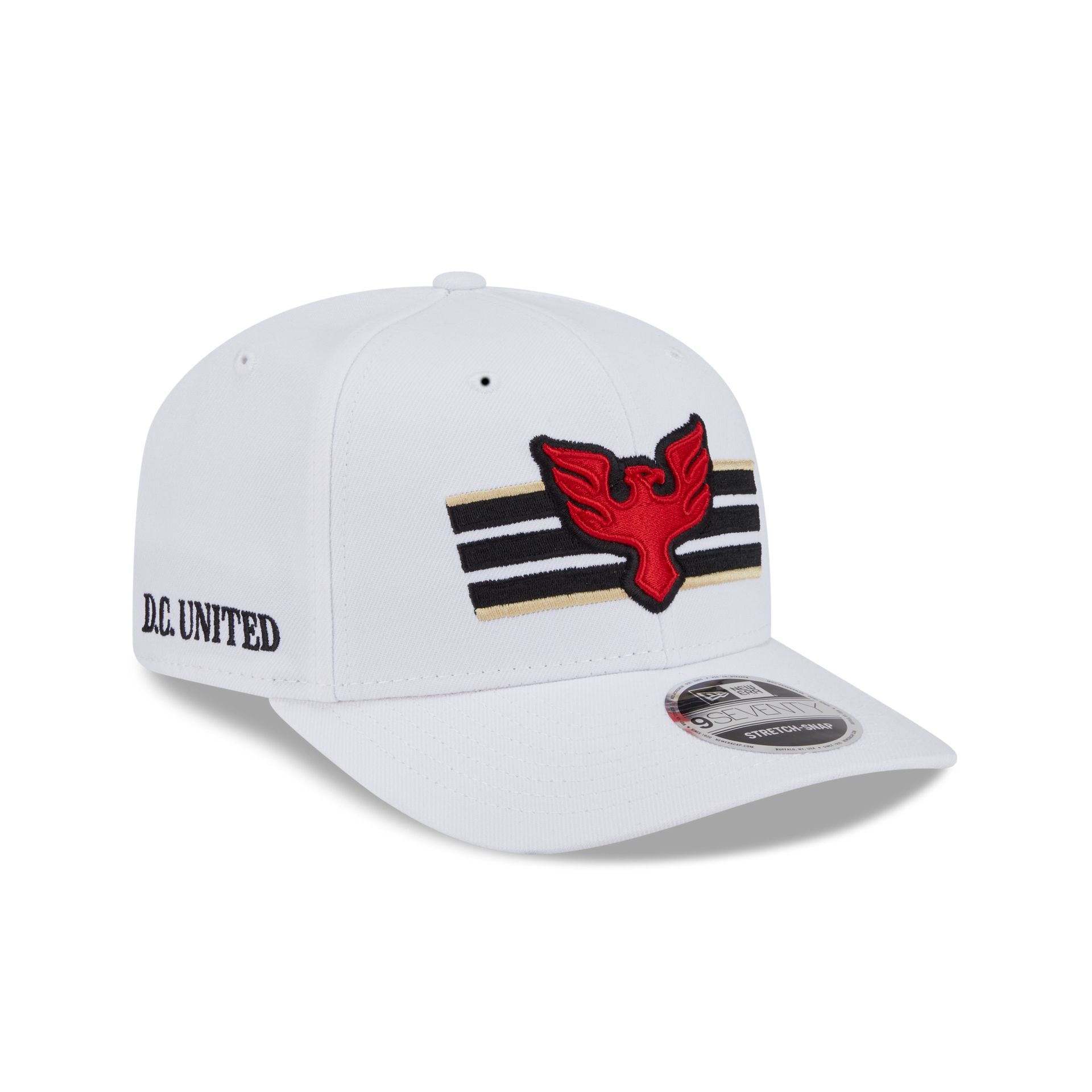 D.C. United 2025 Jersey Hook White 9SEVENTY Stretch-Snap Hat