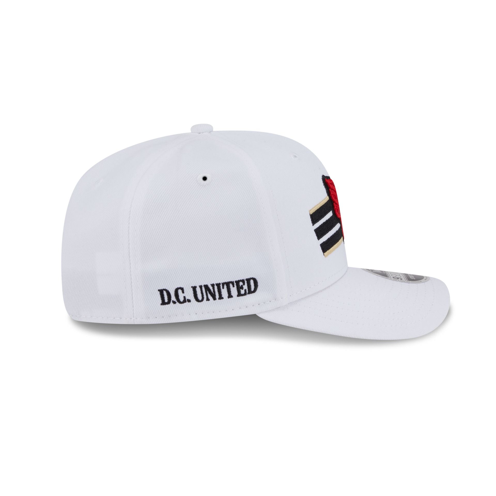 D.C. United 2025 Jersey Hook White 9SEVENTY Stretch-Snap Hat - Image 4