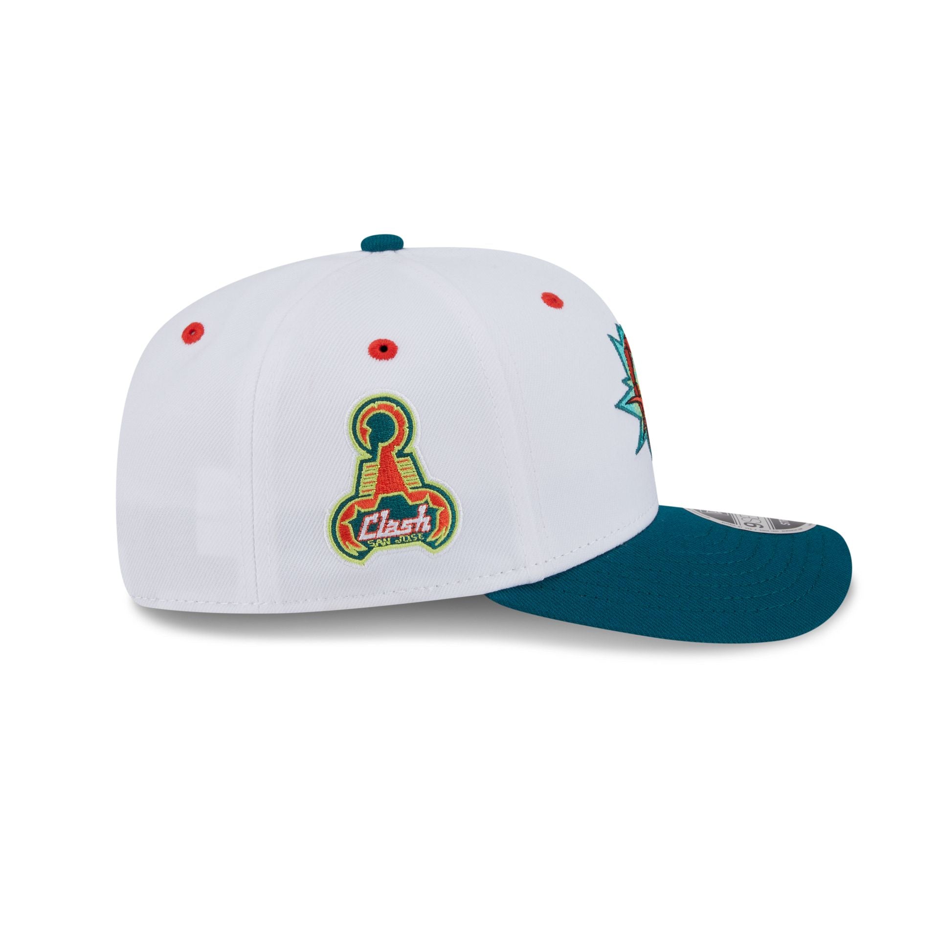 San Jose Earthquakes 2025 Jersey Hook White 9SEVENTY Stretch-Snap Hat - Image 4
