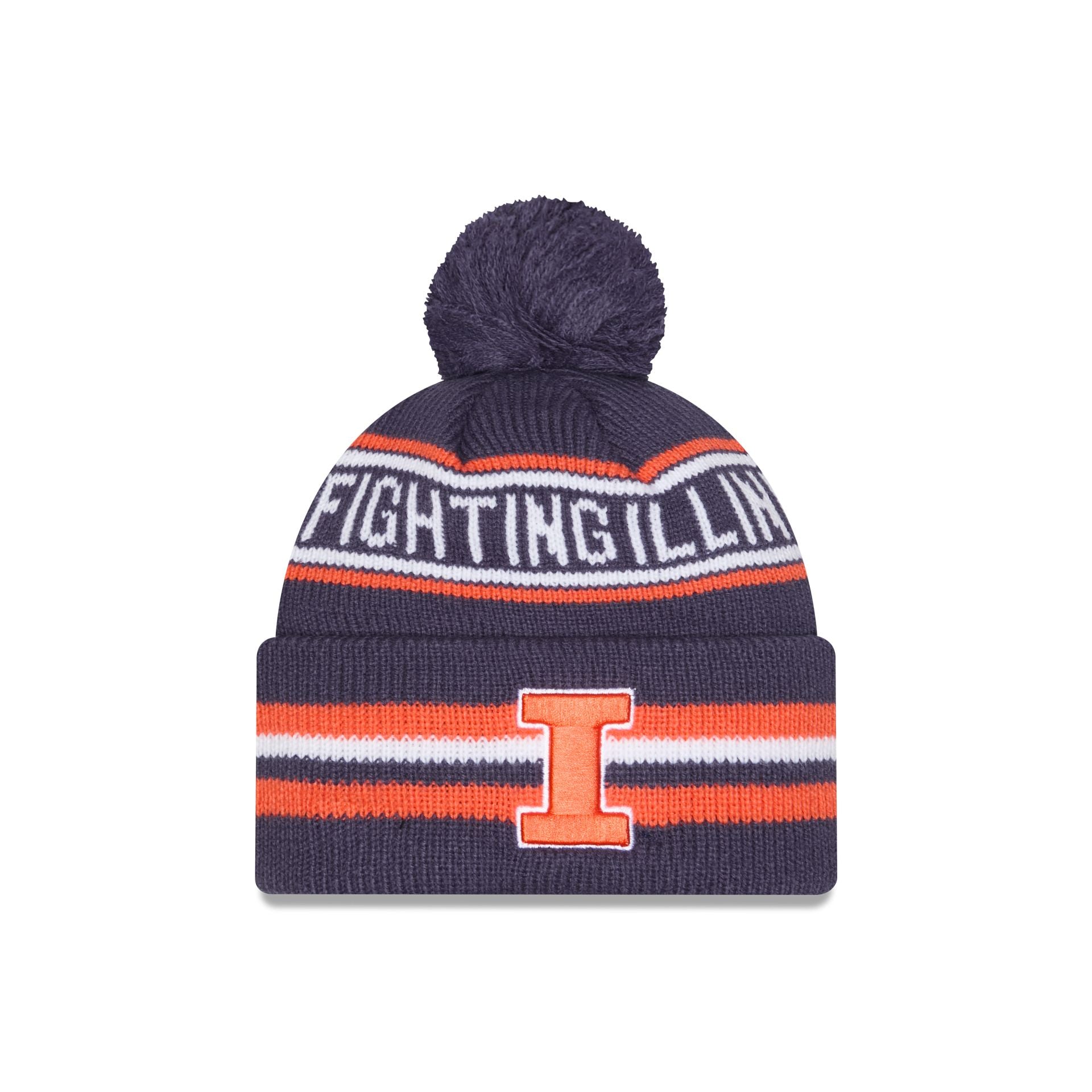 Illinois Fighting Illini Classic Pom Knit Hat - Image 2