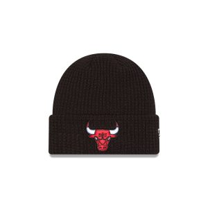 Chicago Bulls Waffle Stitch Knit Beanie Hat