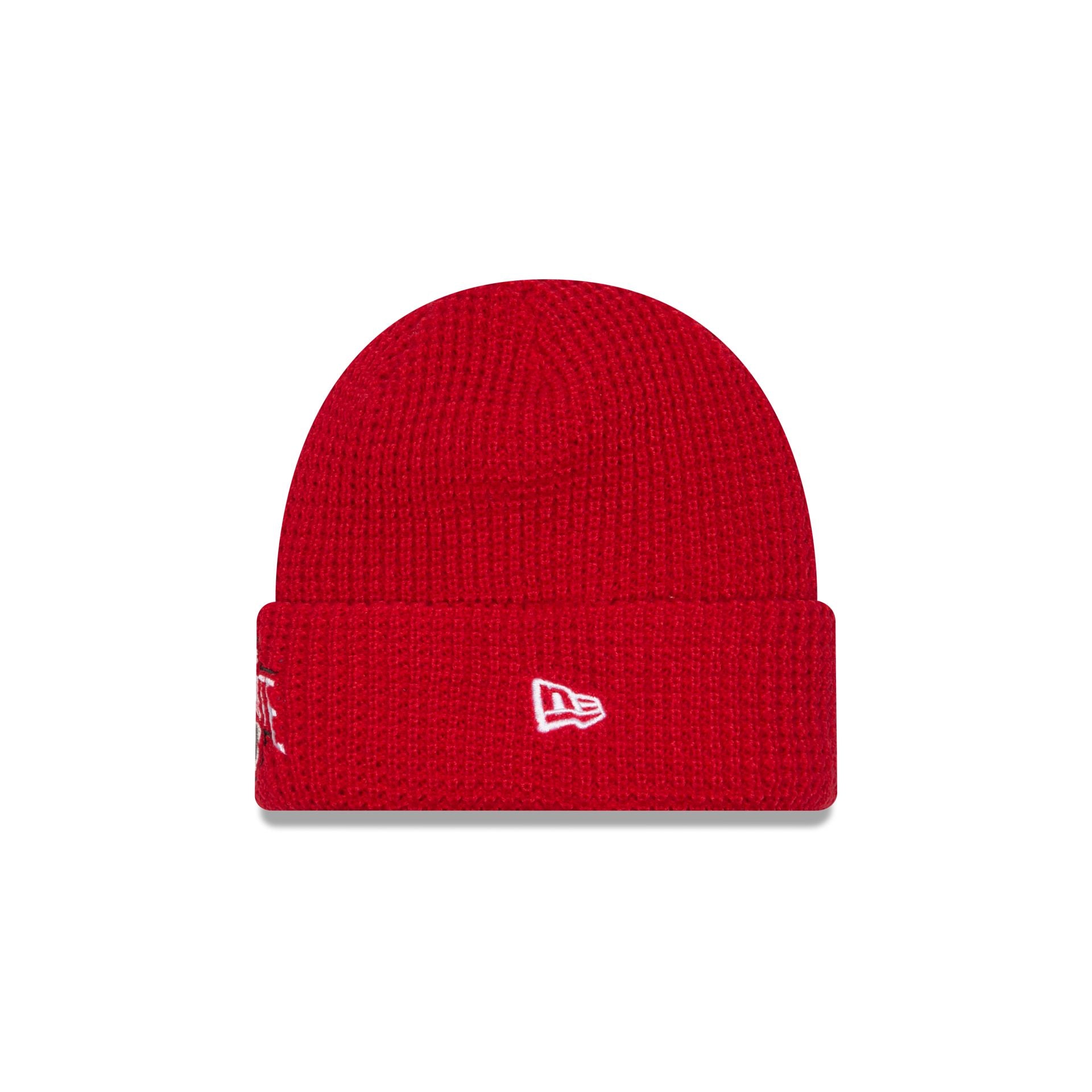 Ohio State Buckeyes Waffle Stitch Knit Beanie Hat - Image 2