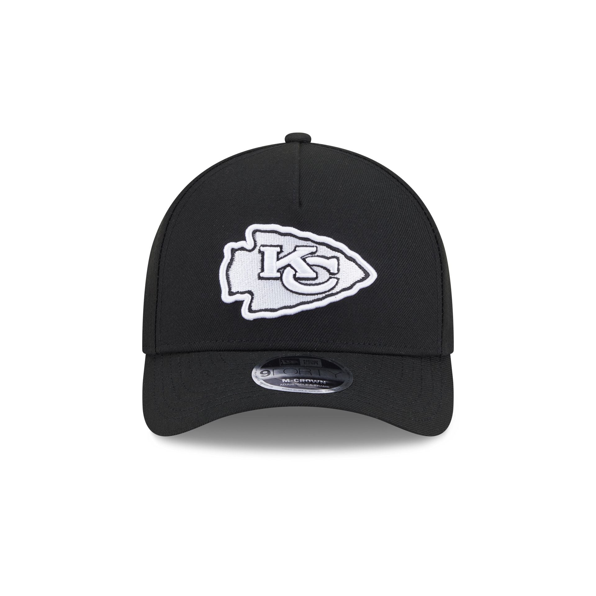 Kansas City Chiefs Black & White 9FORTY M-Crown A-Frame Snapback Hat - Image 2