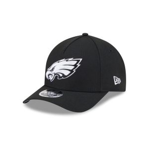 Philadelphia Eagles Black & White 9FORTY M-Crown A-Frame Snapback Hat