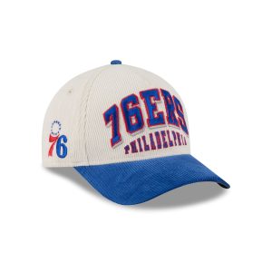 Philadelphia 76ers Stacked Corduroy 9FORTY M-Crown A-Frame Snapback Hat