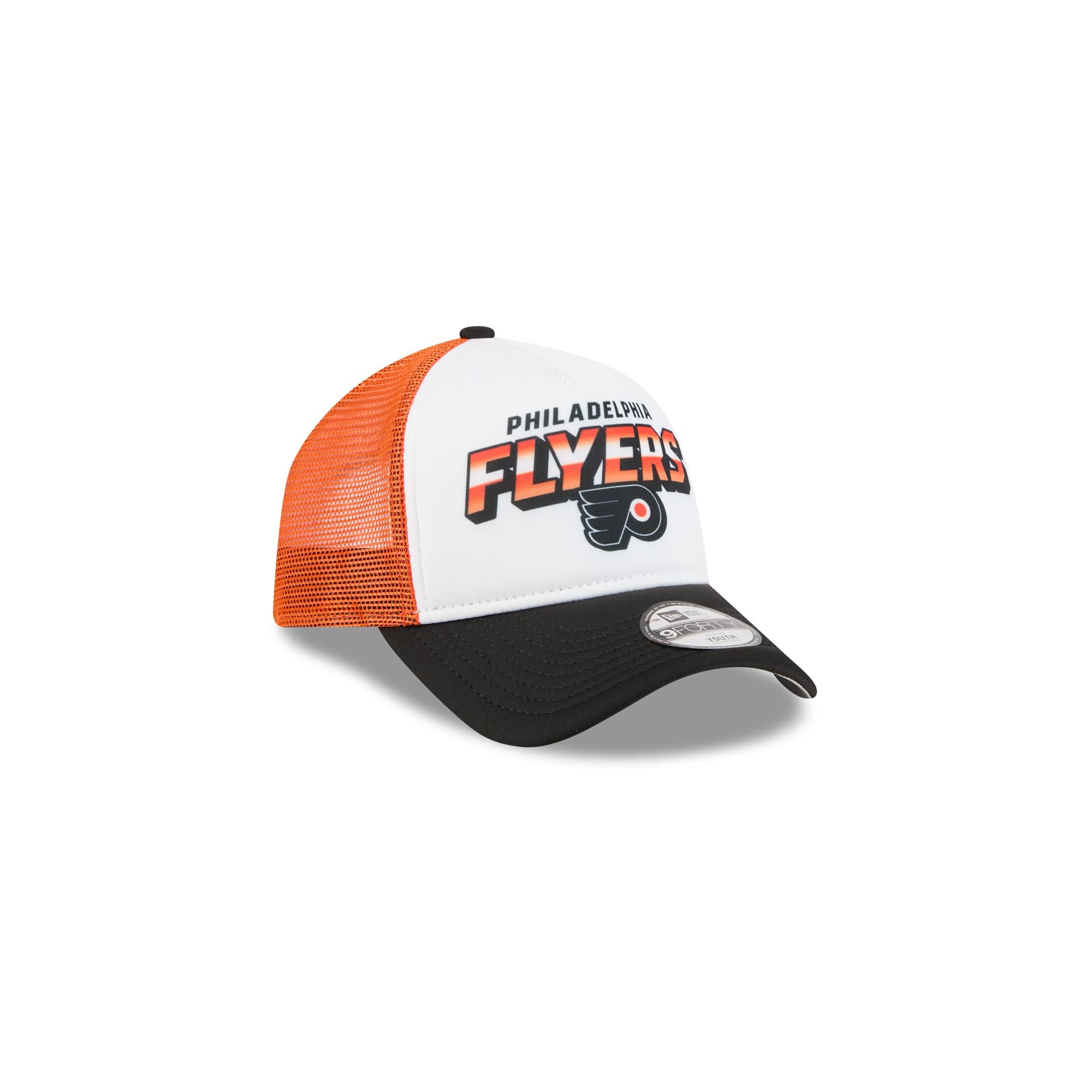 Philadelphia Flyers Shine Kids 9FORTY A-Frame Trucker Hat - Image 3