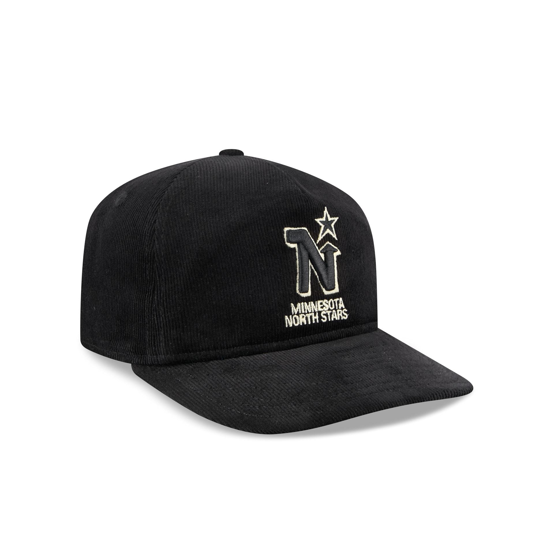Minnesota North Stars Nostalgic Black Corduroy 19TWENTY Adjustable Hat - Image 3