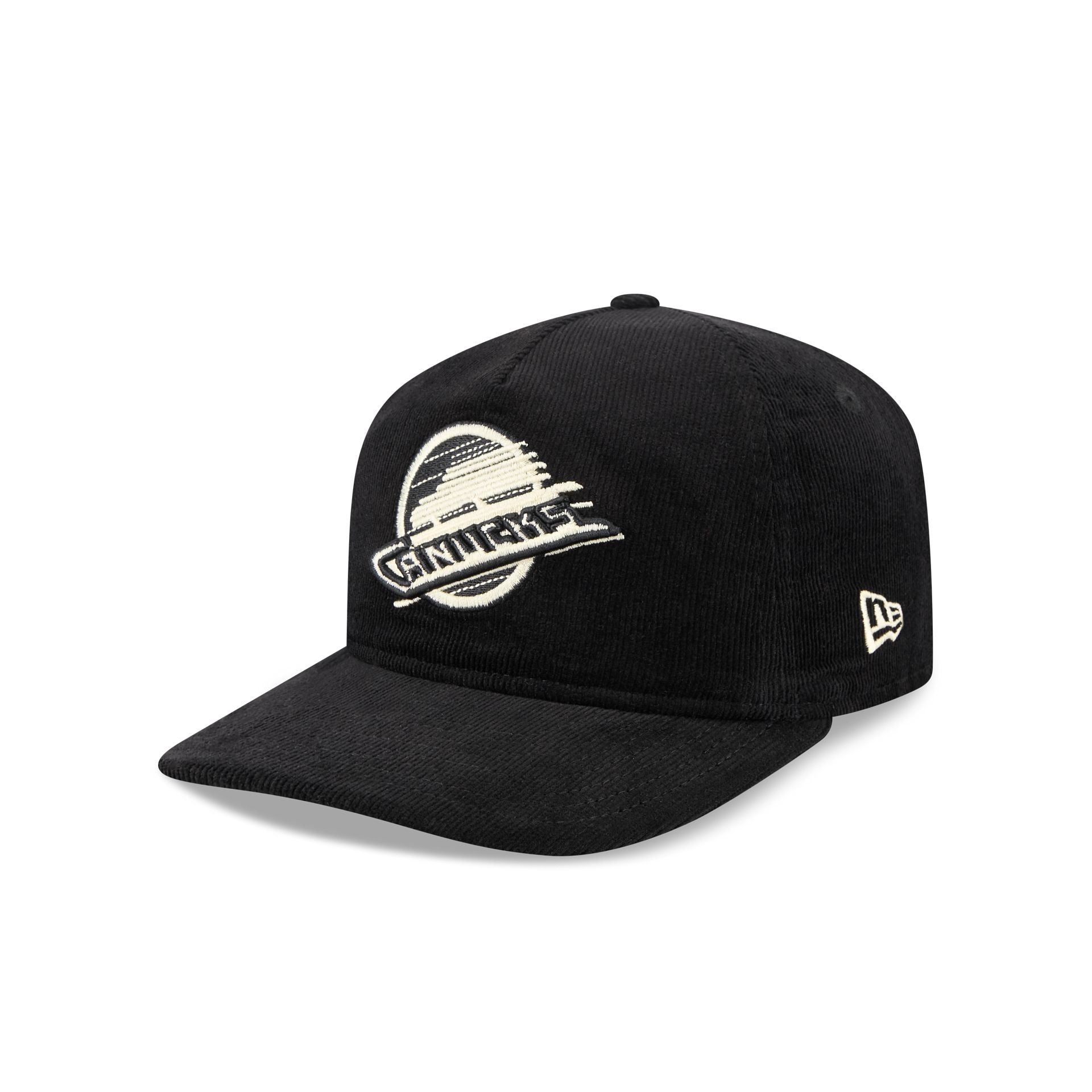 Vancouver Canucks Nostalgic Black Corduroy 19TWENTY Adjustable Hat