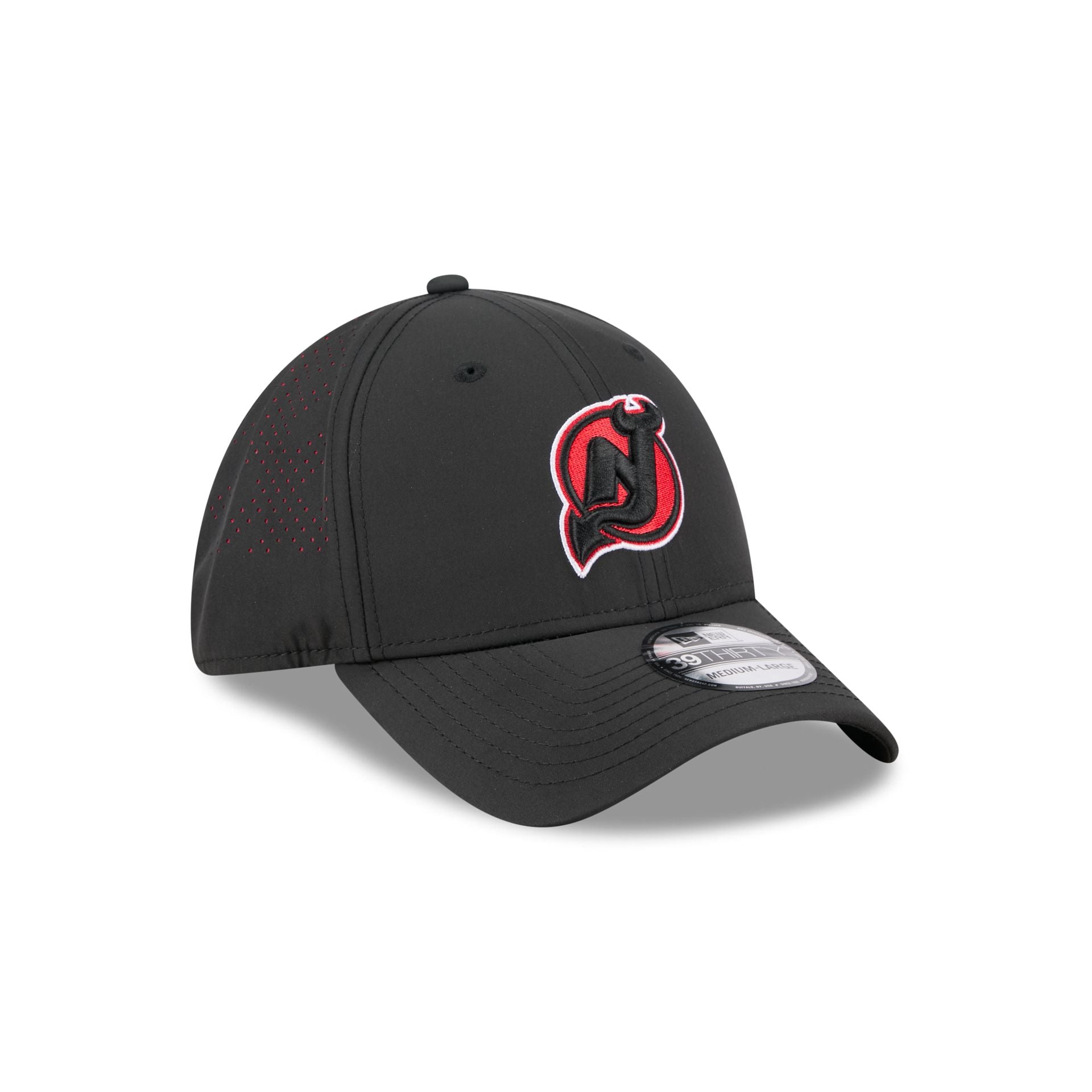 New Jersey Devils Night 39THIRTY Stretch Fit Hat - Image 3