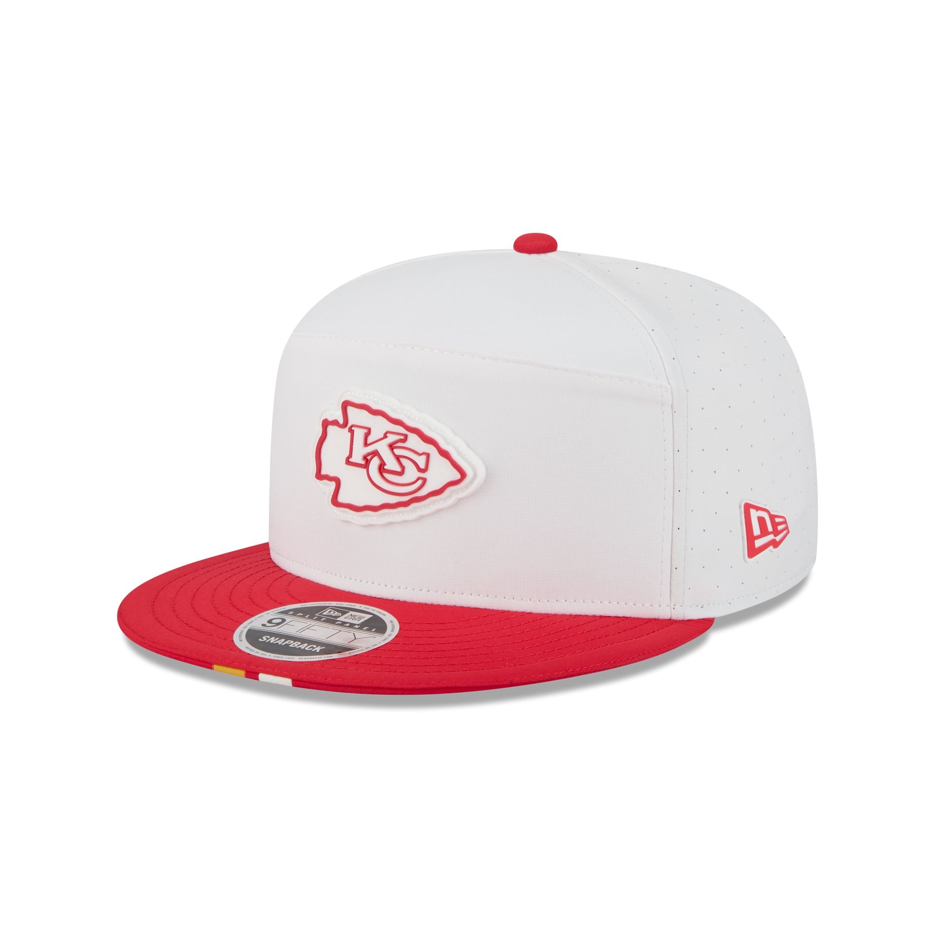 Kansas City Chiefs 2025 Training Split Panel 9FIFTY Snapback Hat