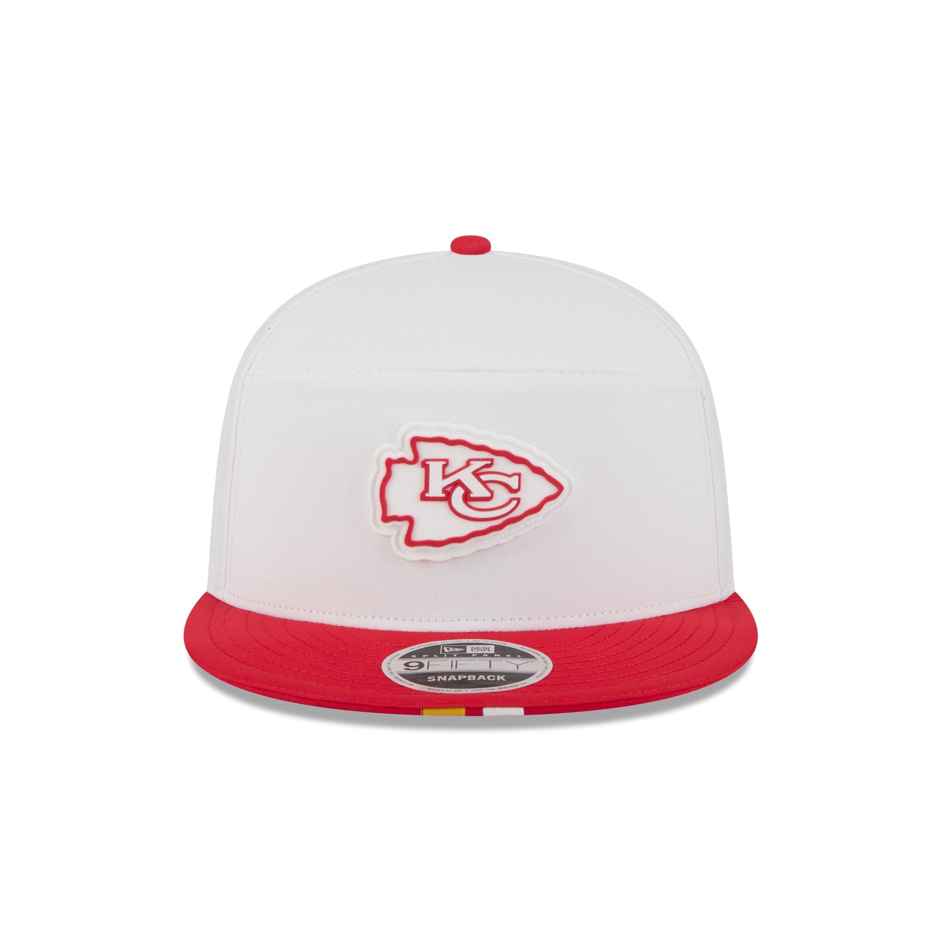 Kansas City Chiefs 2025 Training Split Panel 9FIFTY Snapback Hat - Image 2