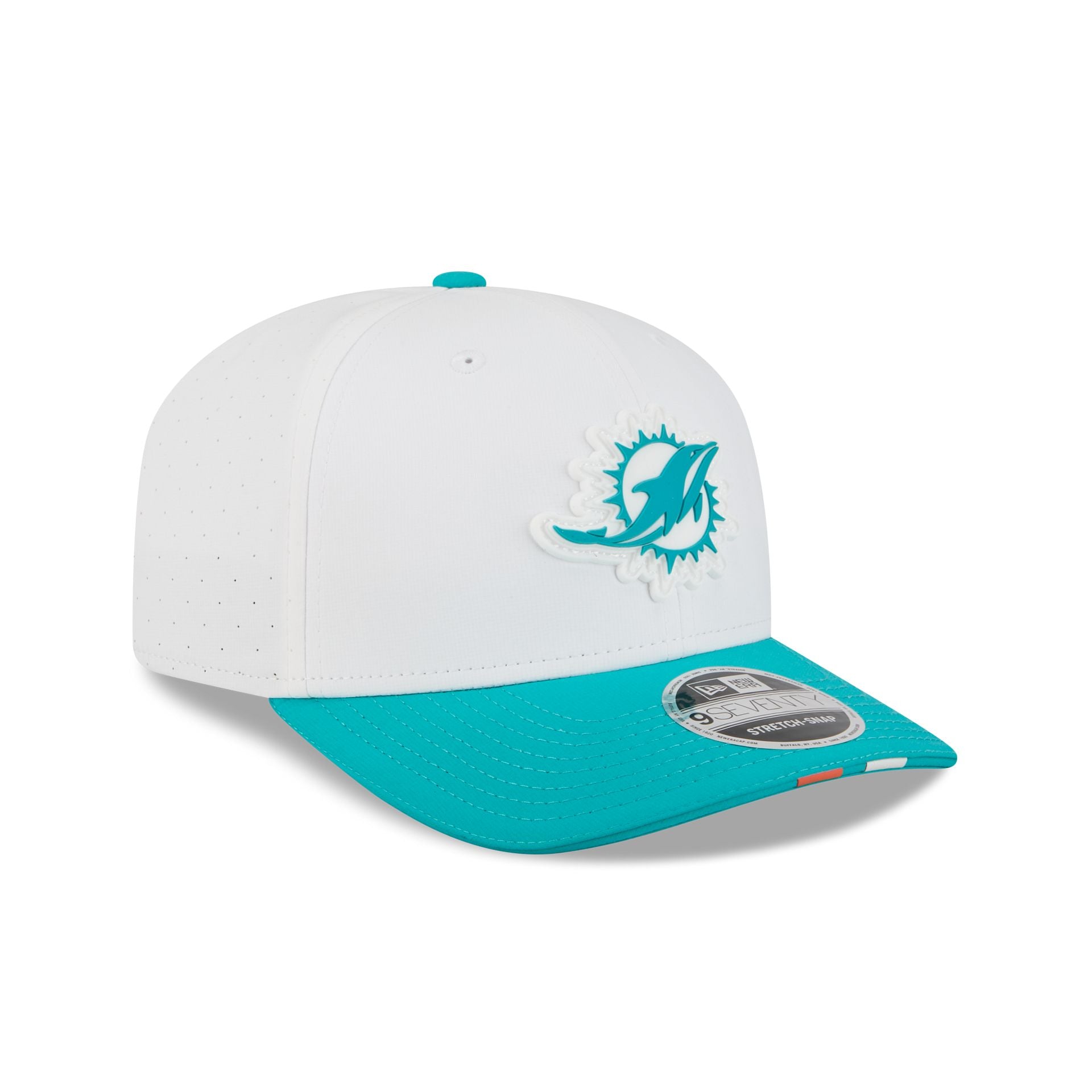 Miami Dolphins 2025 Training 9SEVENTY Stretch-Snap Hat - Image 3