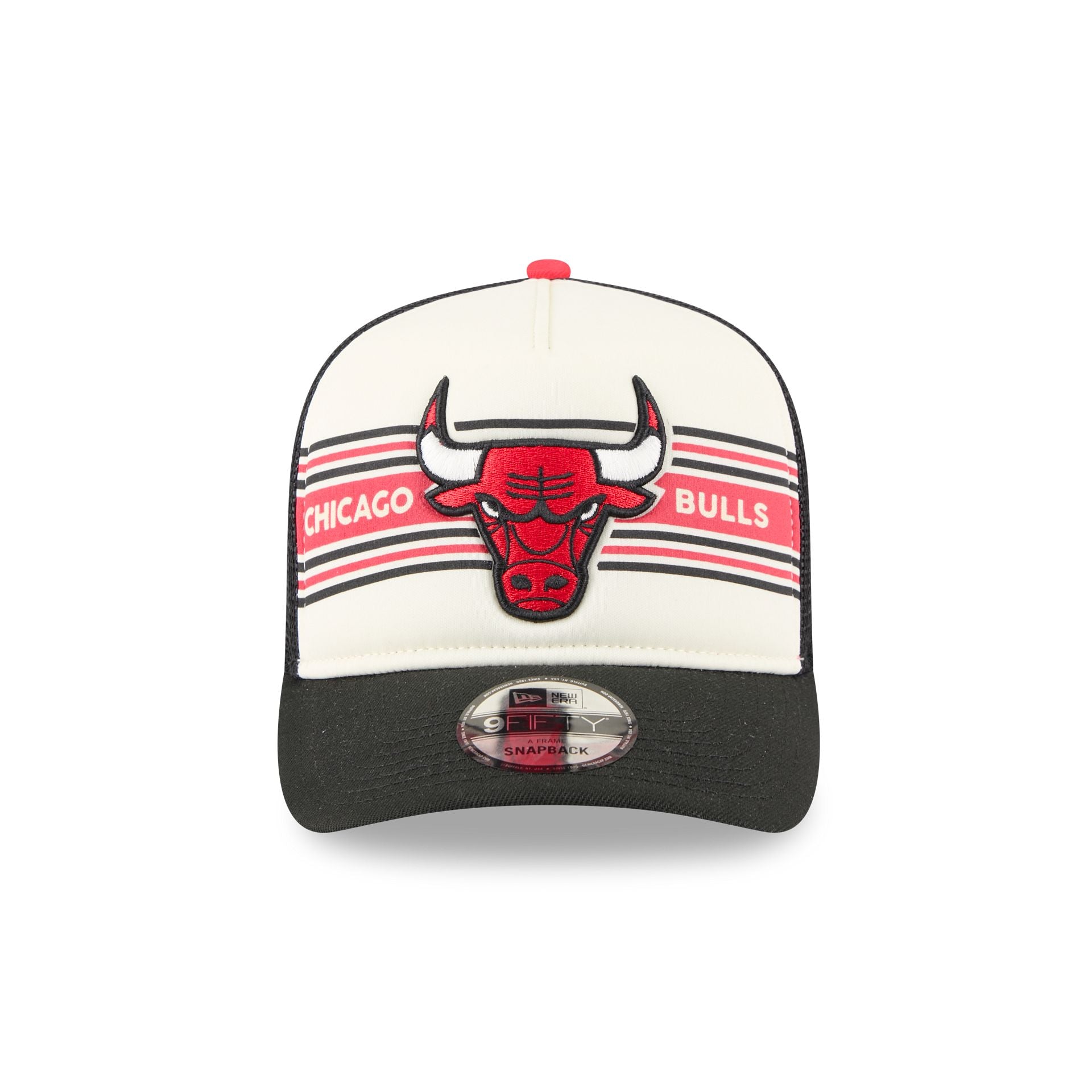 Chicago Bulls Banner 9FIFTY A-Frame Trucker Hat - Image 2