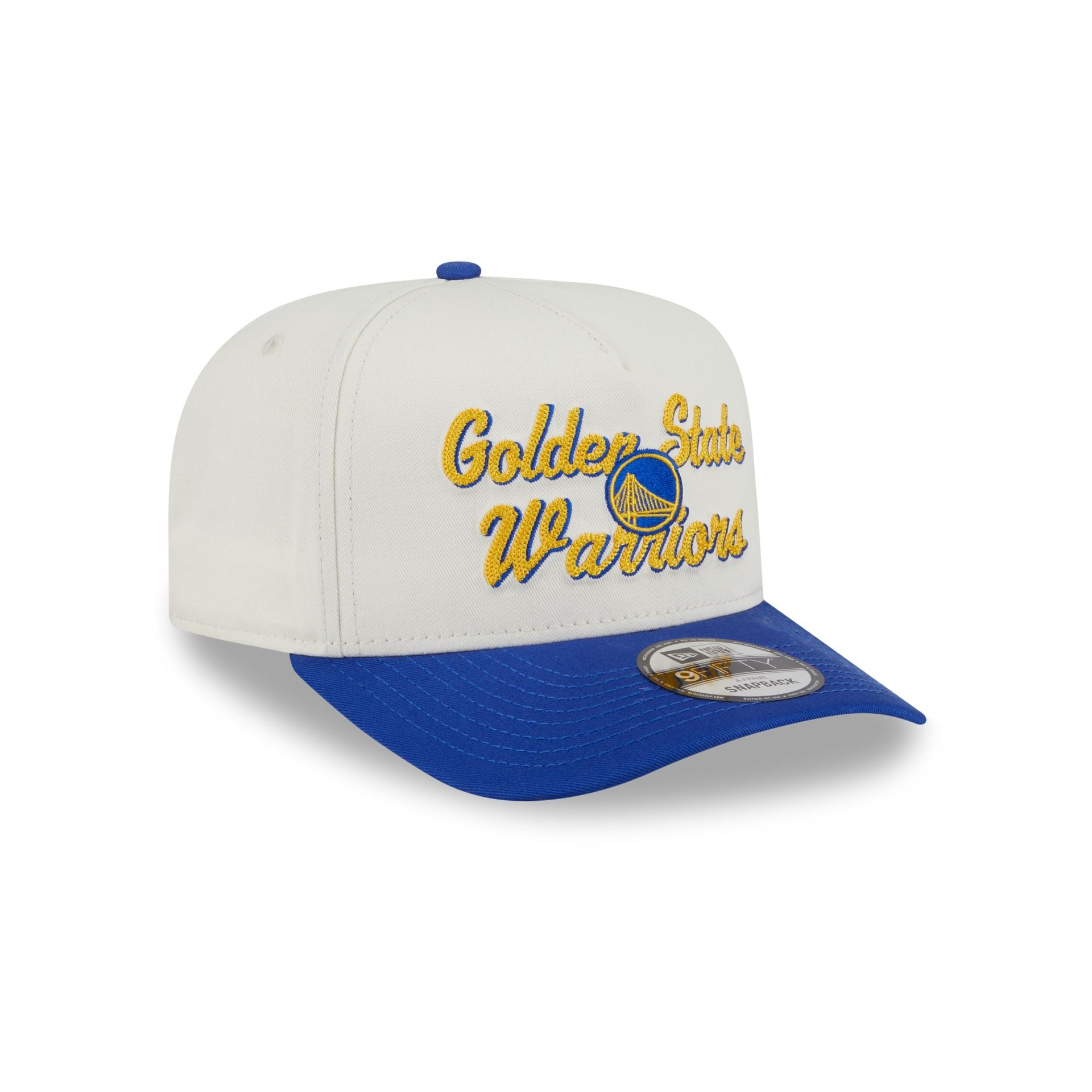 Golden State Warriors Chainstitch 9FIFTY A-Frame Snapback Hat - Image 3