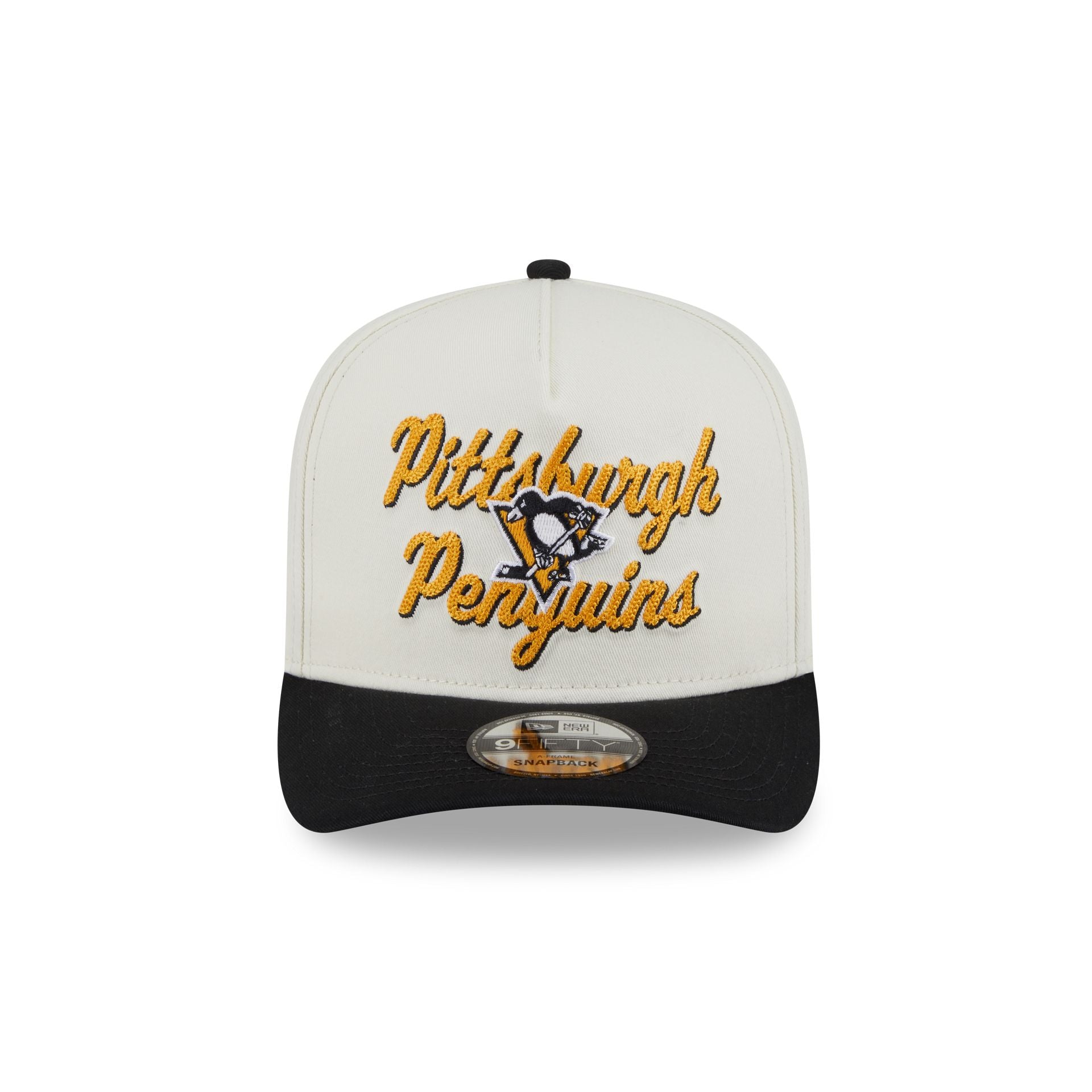 Pittsburgh Penguins Chainstitch 9FIFTY A-Frame Snapback Hat - Image 2
