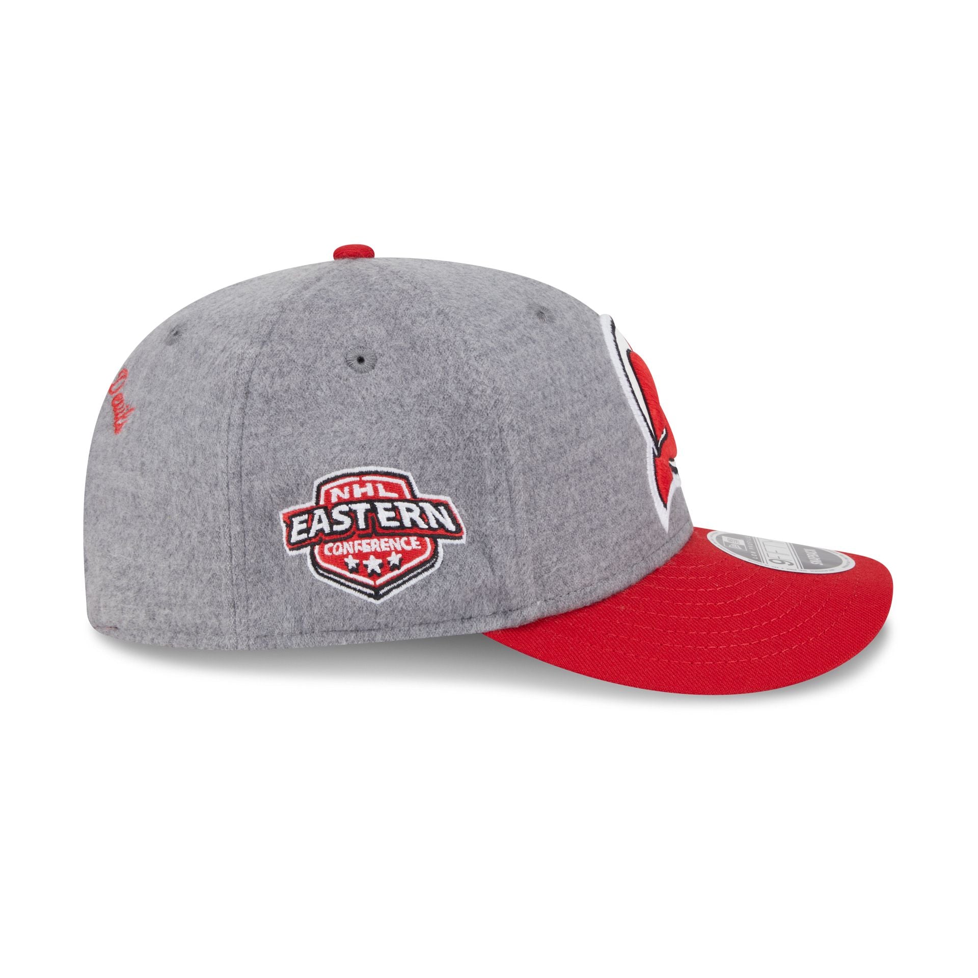 New Jersey Devils Heather Gray Wool Low Profile 9FIFTY Snapback Hat - Image 4