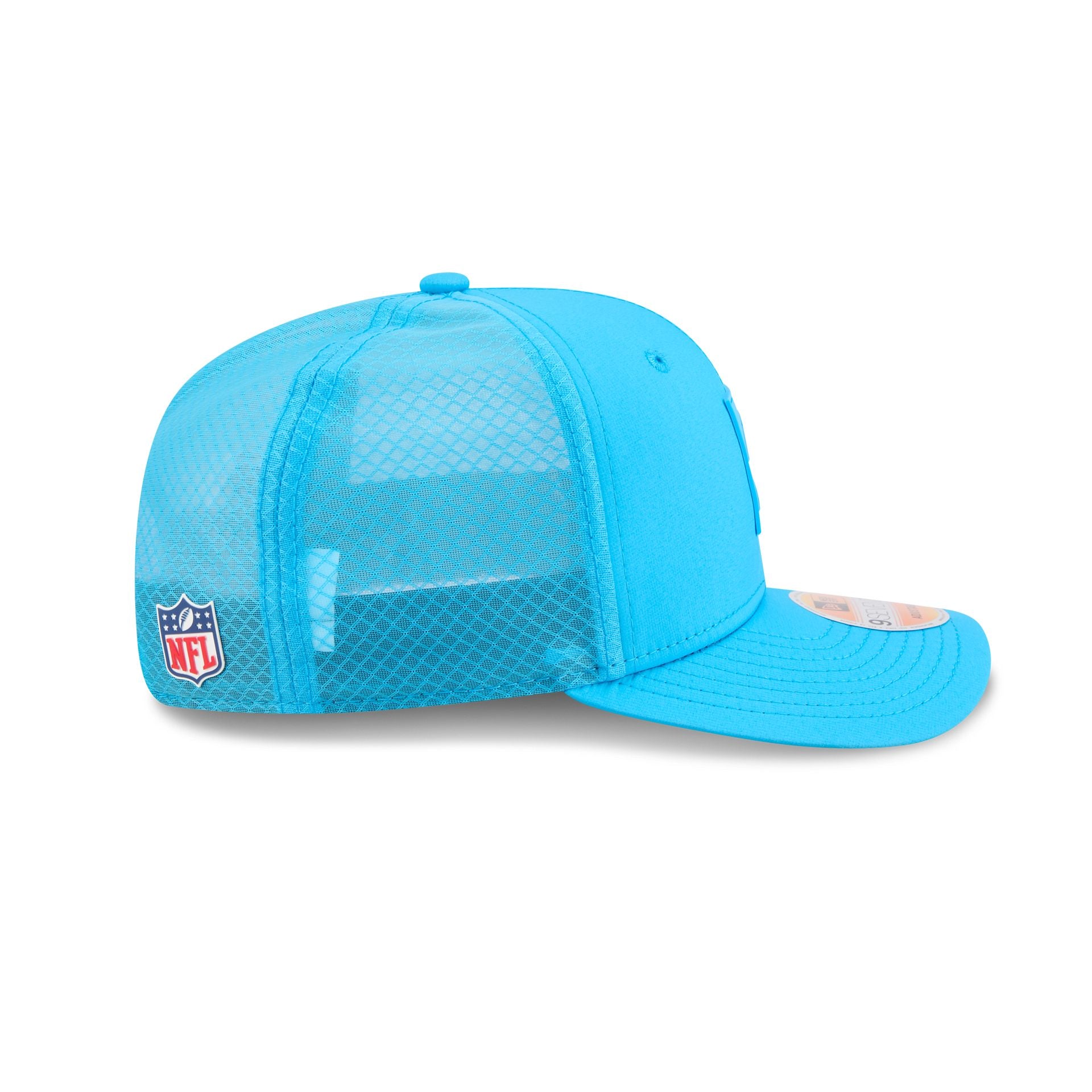 Carolina Panthers 2025 Sideline Hot Weather 9SEVENTY Trucker Hat - Image 5