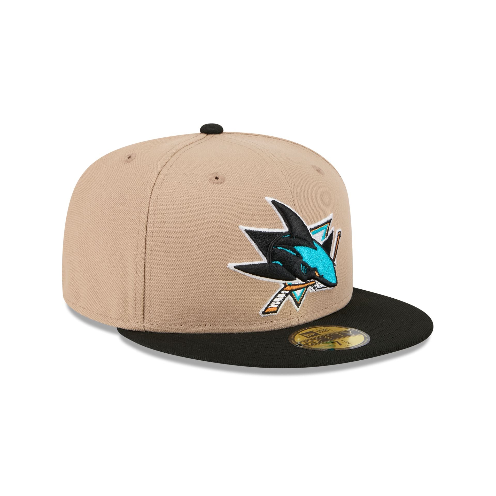 San Jose Sharks Camel 59FIFTY Fitted Hat - Image 3