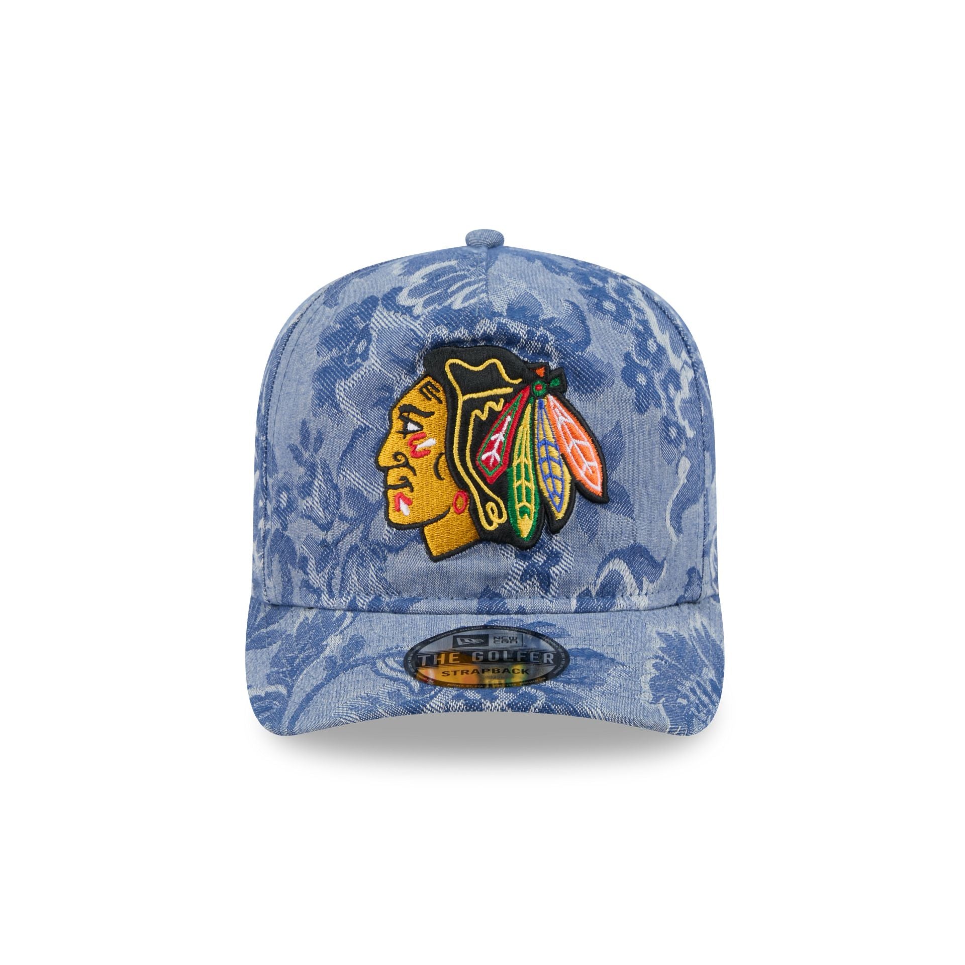 Chicago Blackhawks Denim Jacquard Golfer Hat - Image 2