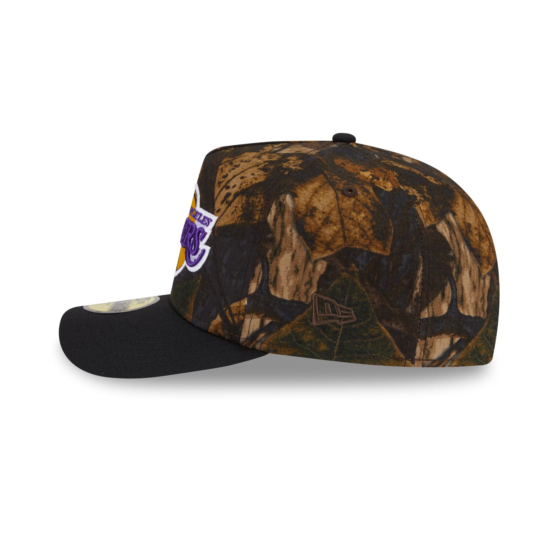 Los Angeles Lakers Ripstop Camo 59FIFTY A-Frame Fitted Hat - Image 4