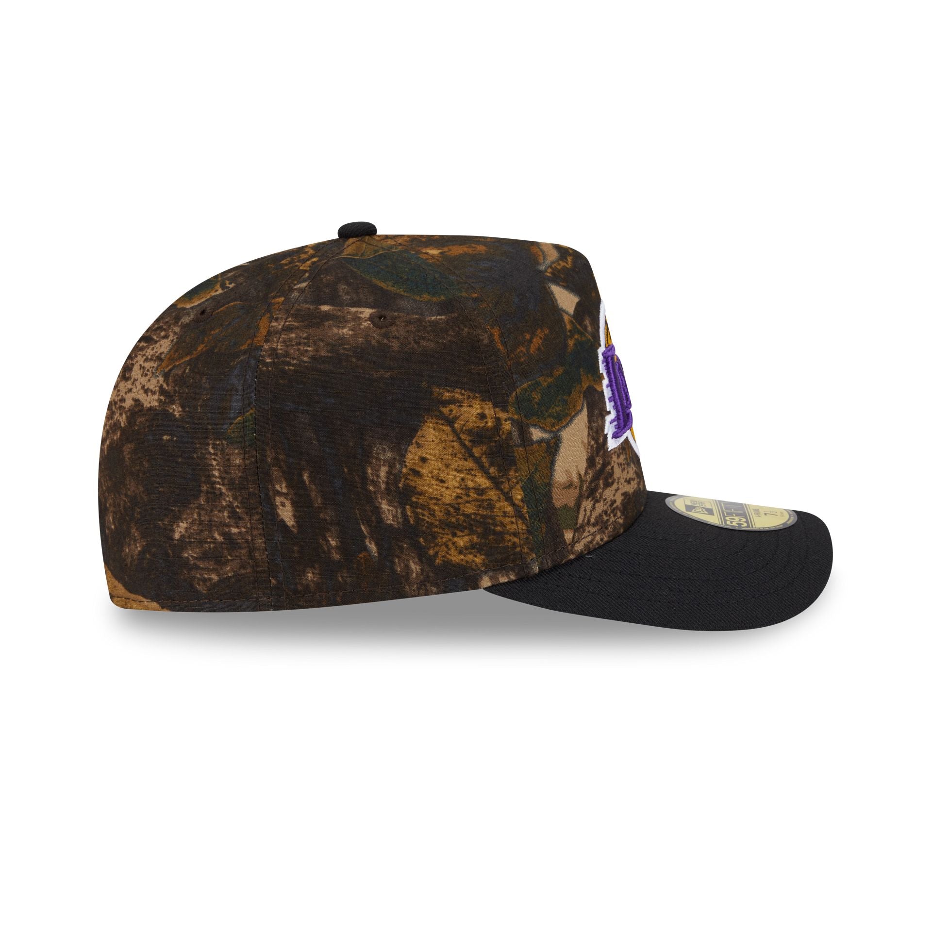 Los Angeles Lakers Ripstop Camo 59FIFTY A-Frame Fitted Hat - Image 5