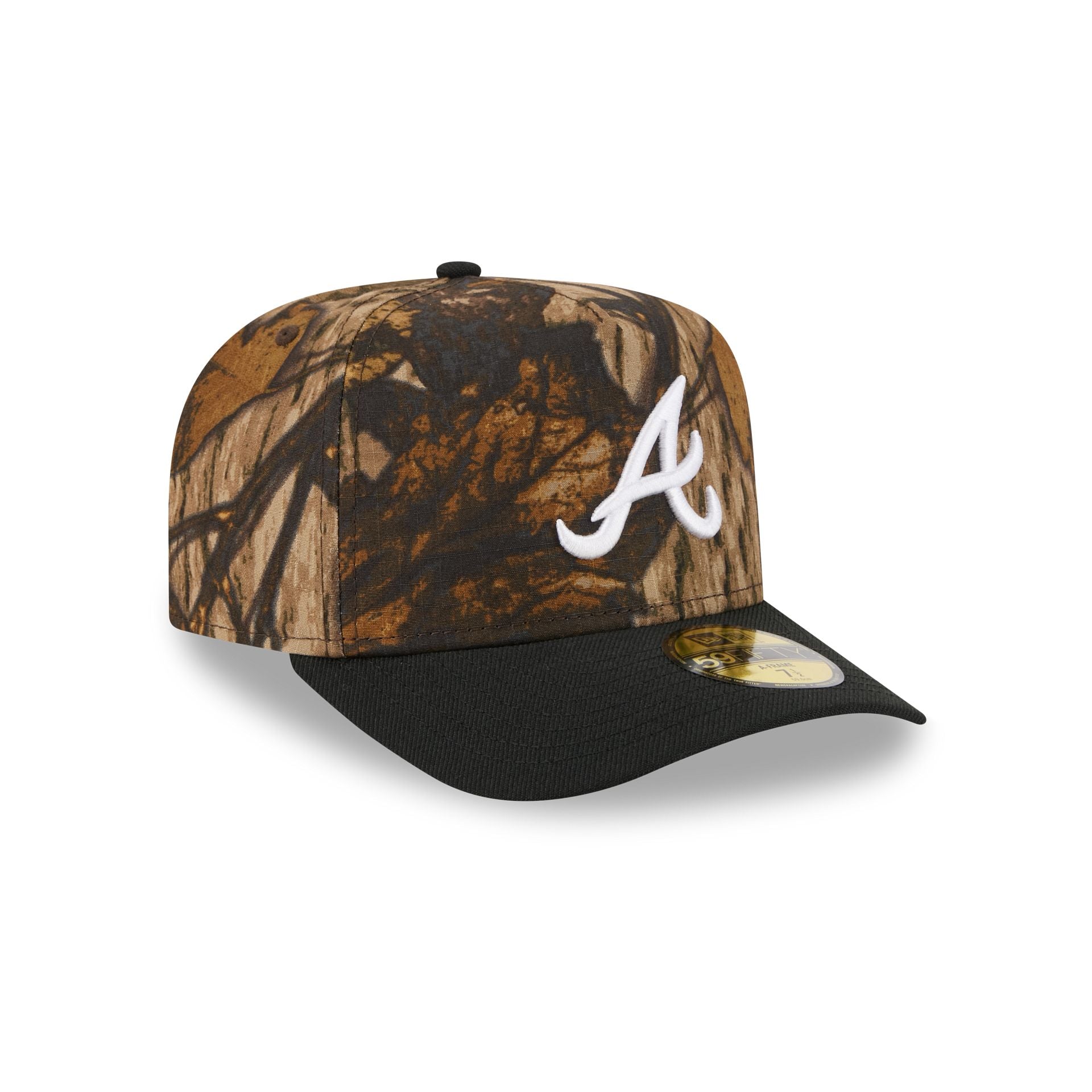 Atlanta Braves Ripstop Camo 59FIFTY A-Frame Fitted Hat - Image 3