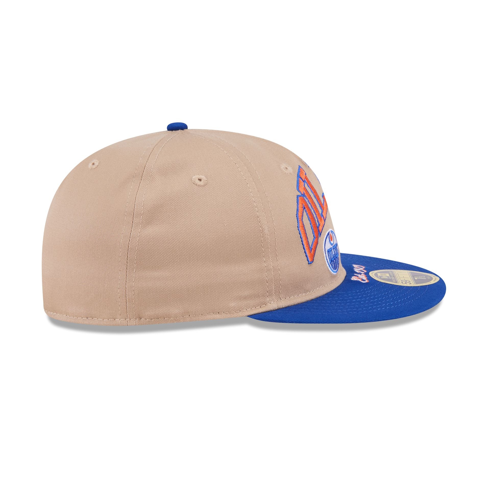 Edmonton Oilers Camel Retro Crown 59FIFTY Fitted Hat - Image 5