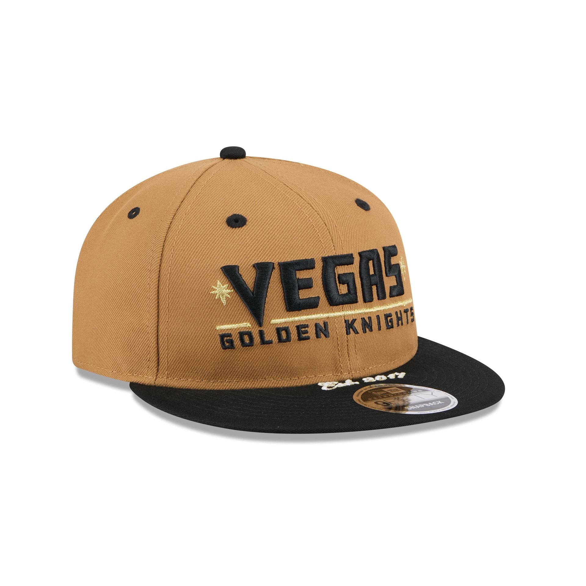 Vegas Golden Knights Wheat Retro Crown 9FIFTY Snapback Hat - Image 3