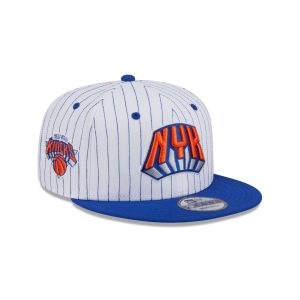 New York Knicks Deceptor Pinstripe 9FIFTY Snapback Hat