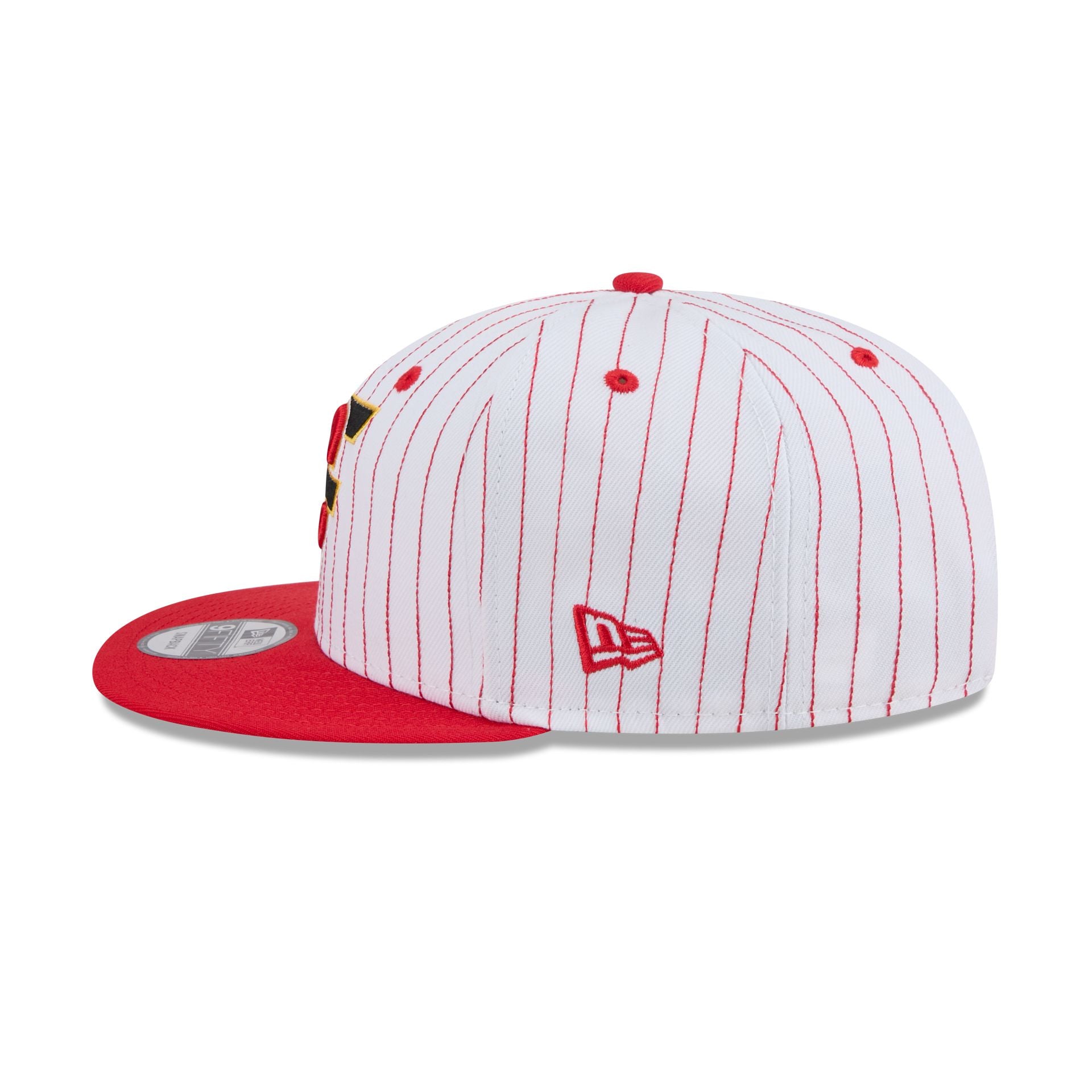Calgary Flames Deceptor Pinstripe 9FIFTY Snapback Hat - Image 5