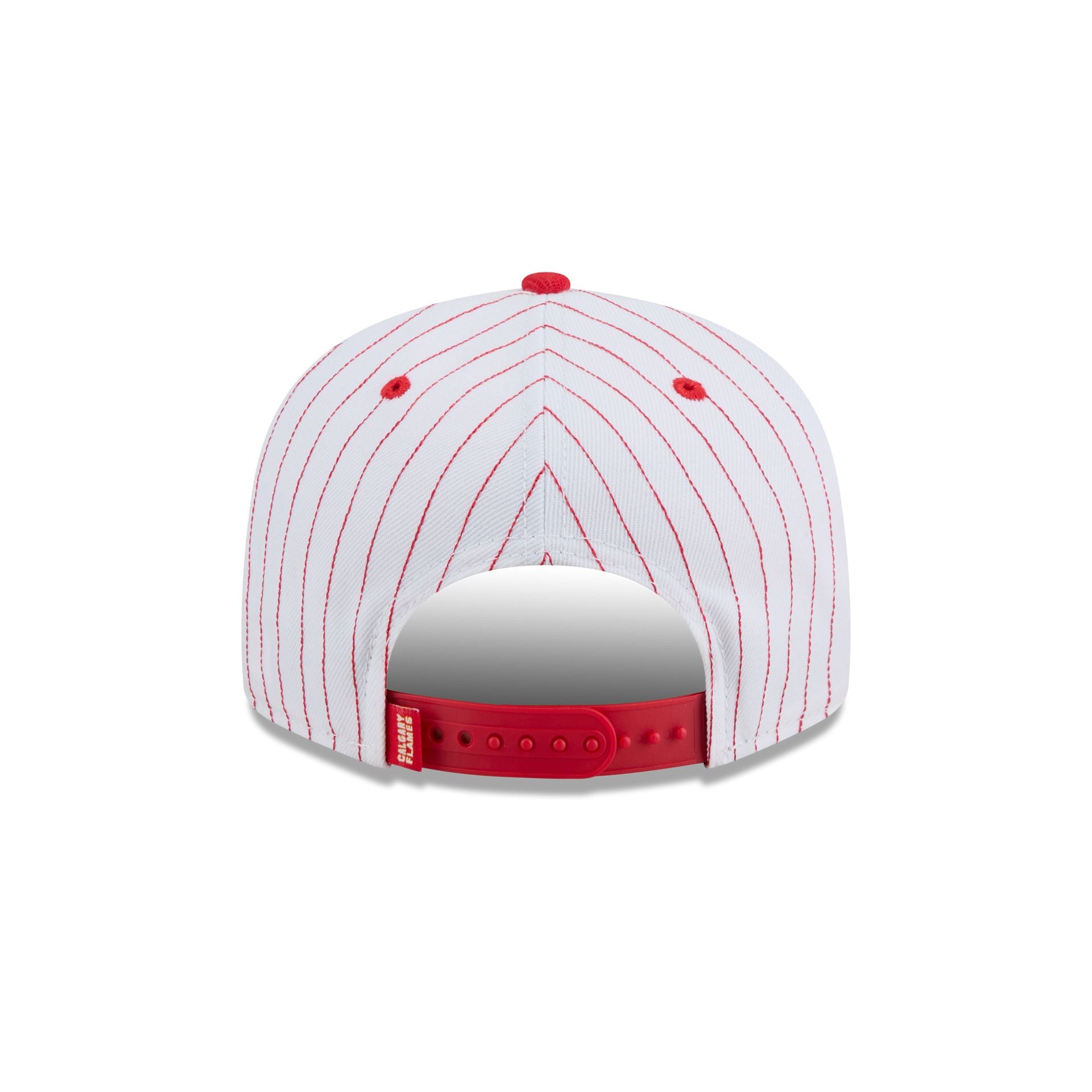 Calgary Flames Deceptor Pinstripe 9FIFTY Snapback Hat - Image 6