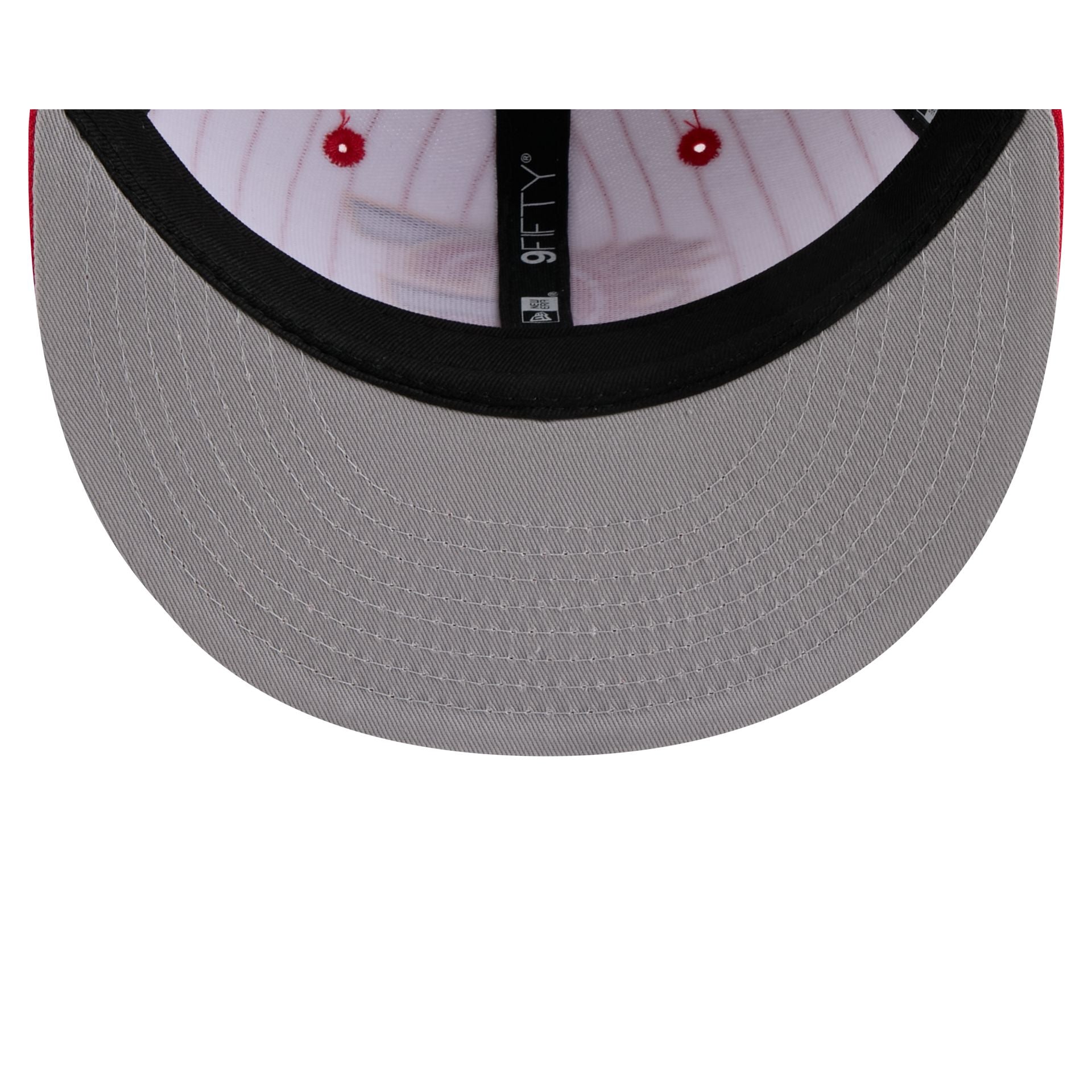 Calgary Flames Deceptor Pinstripe 9FIFTY Snapback Hat - Image 7