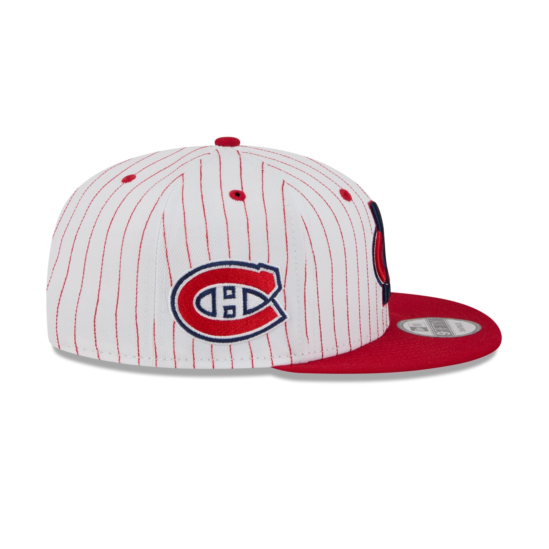 Montreal Canadiens Deceptor Pinstripe 9FIFTY Snapback Hat - Image 4