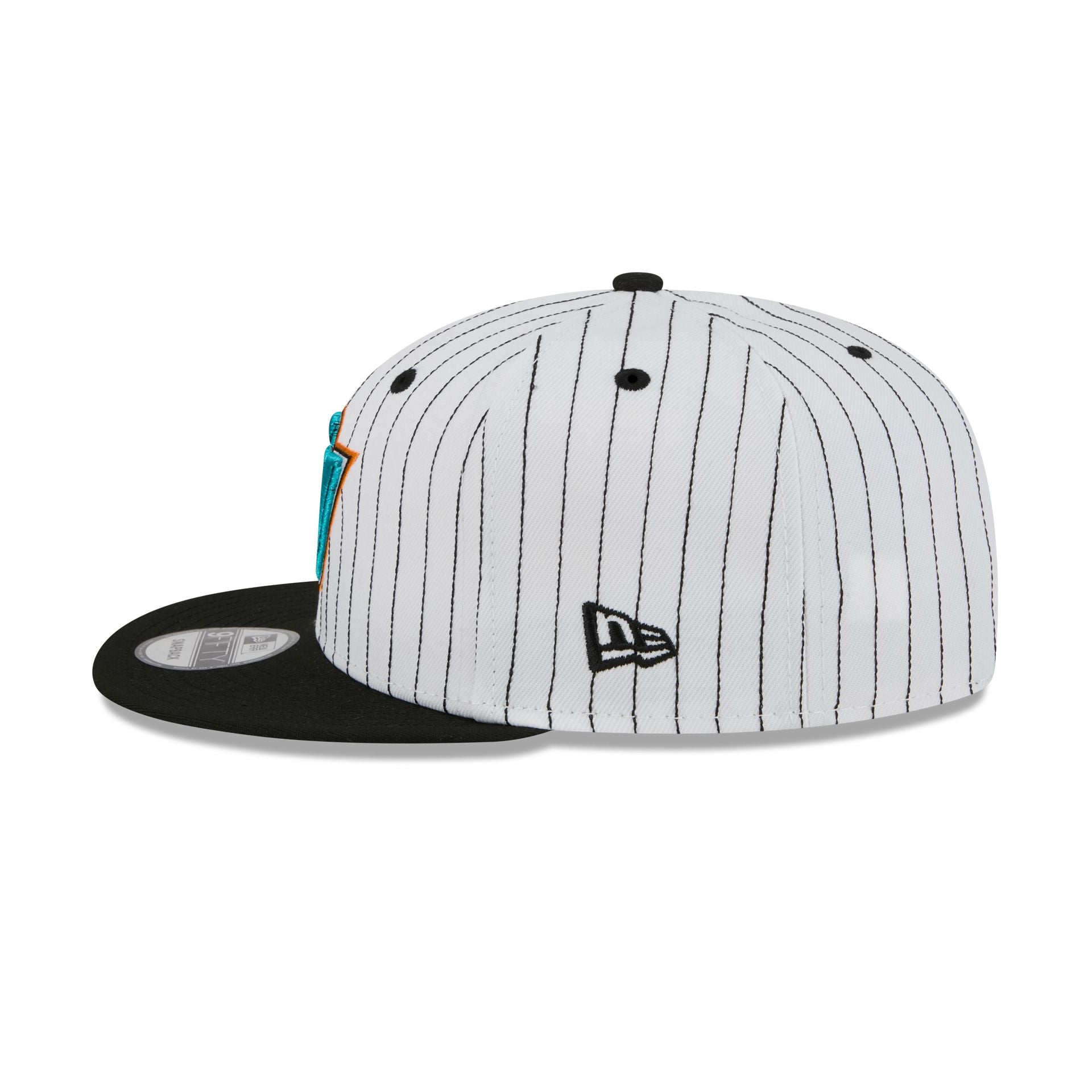 San Jose Sharks Deceptor Pinstripe 9FIFTY Snapback Hat - Image 5