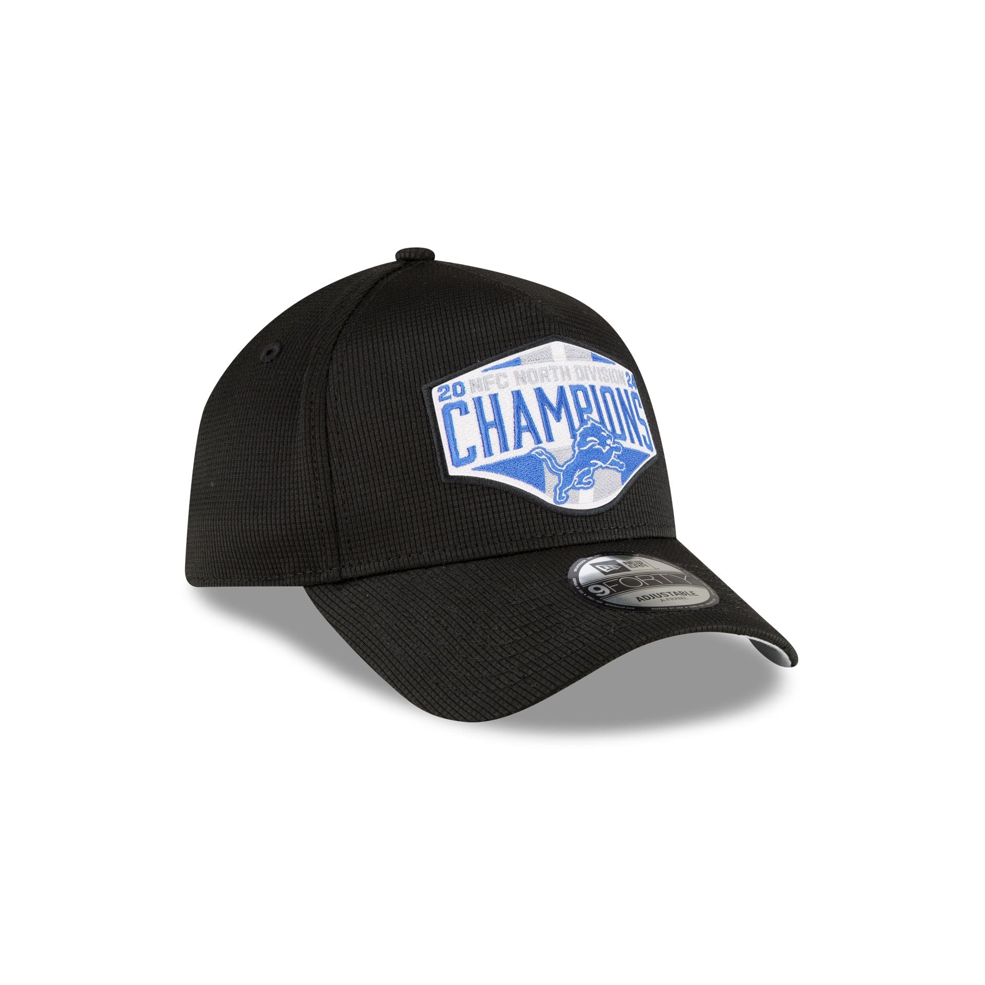 Detroit Lions 2024 Division Champion Locker Room 9FORTY A-Frame Snapback Hat - Image 4