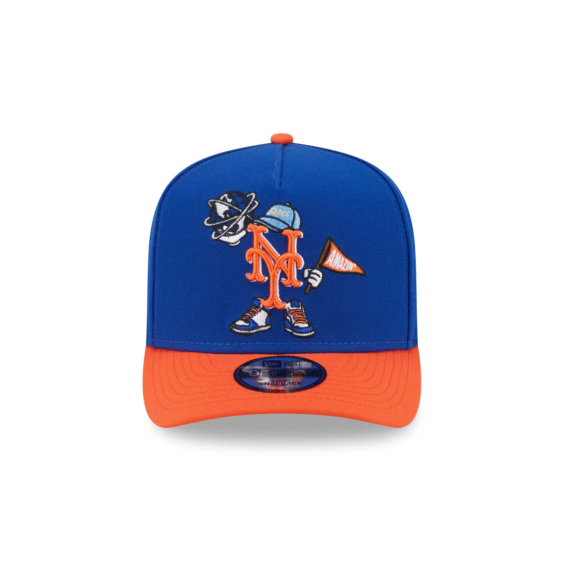 New York Mets Cartoon 9FIFTY A-Frame Snapback Hat - Image 2