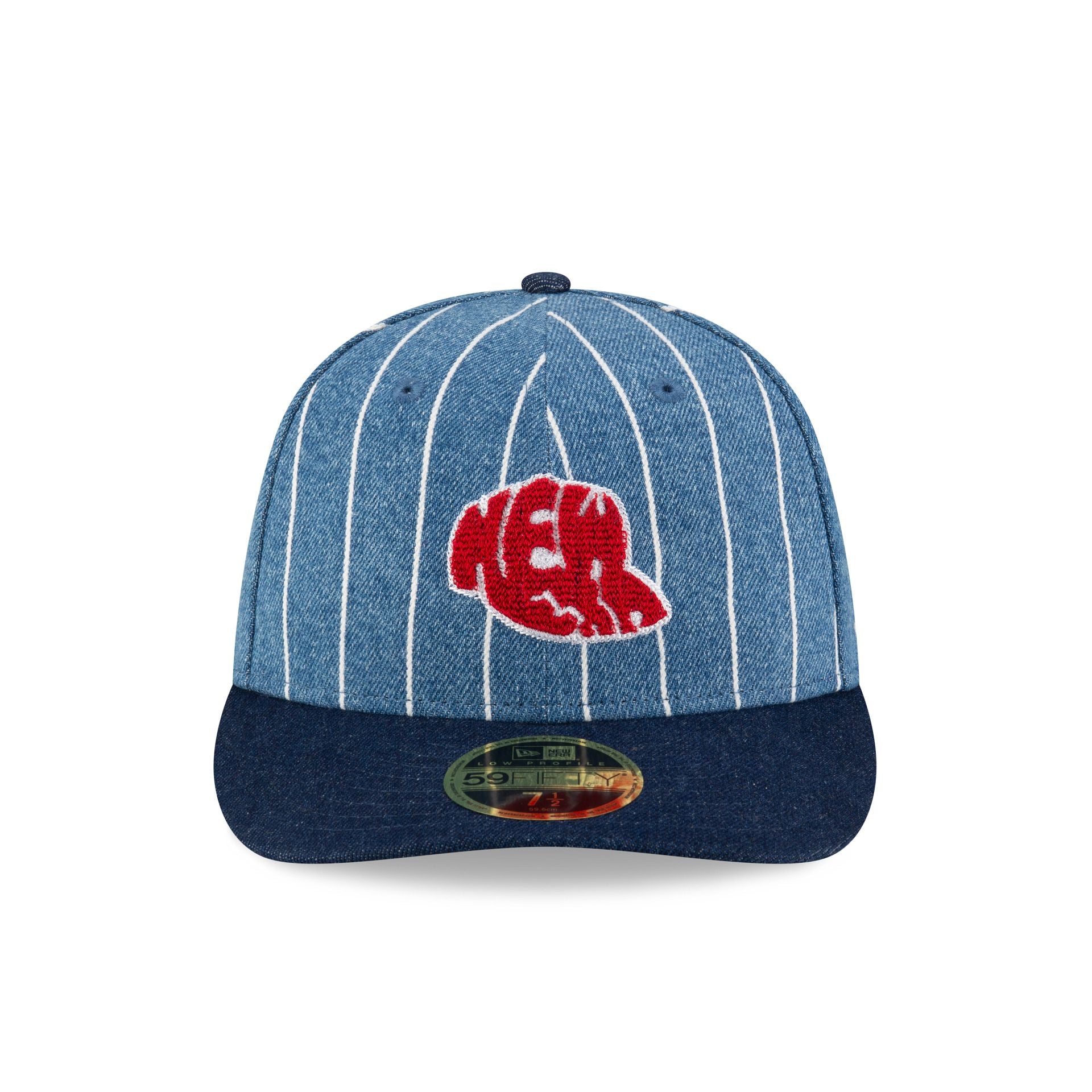 New Era Cap Denim Pinstripe Low Profile 59FIFTY Fitted Hat - Image 2