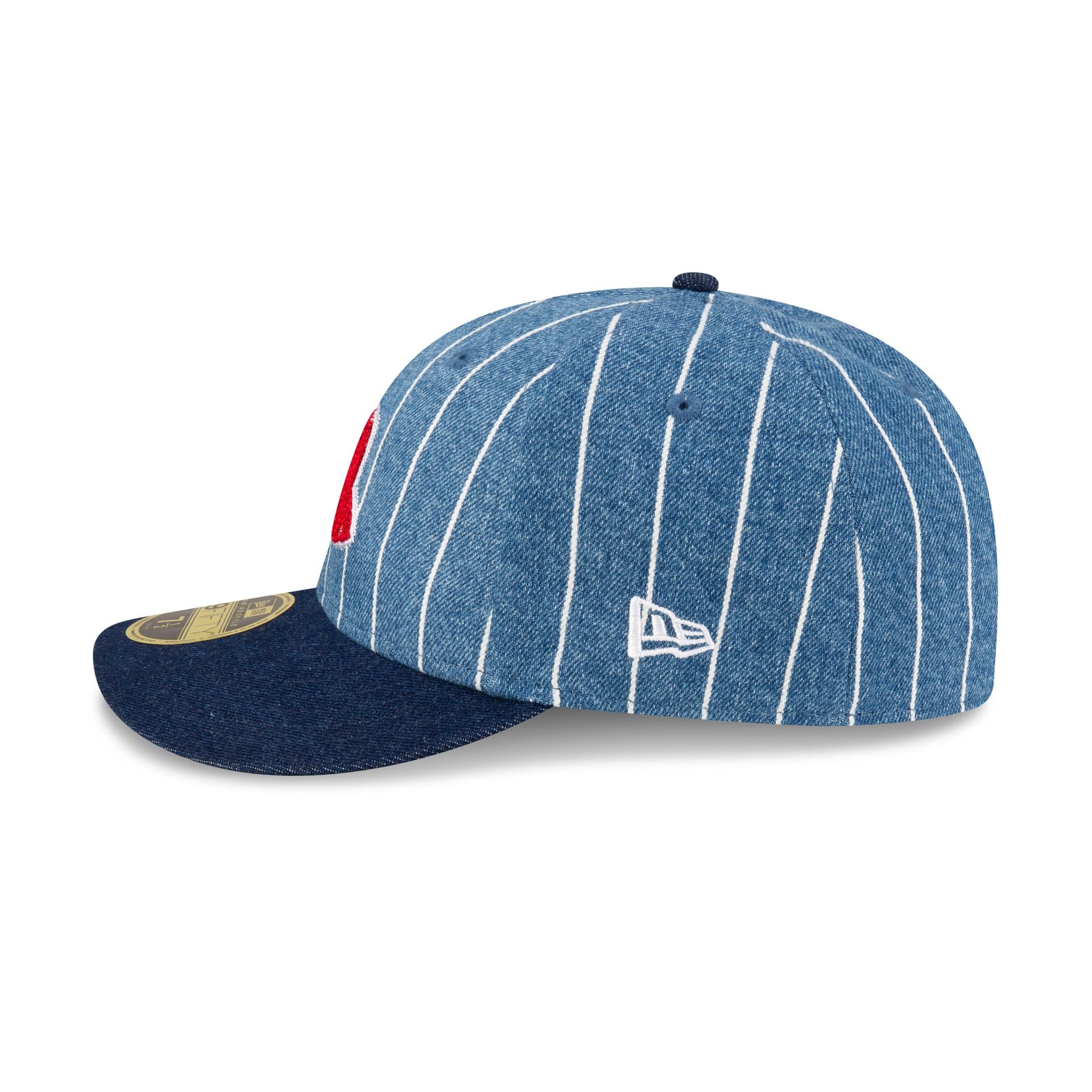 New Era Cap Denim Pinstripe Low Profile 59FIFTY Fitted Hat - Image 4