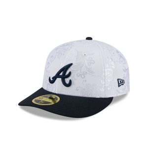 Atlanta Braves Floral Shine Low Profile 59FIFTY Fitted Hat