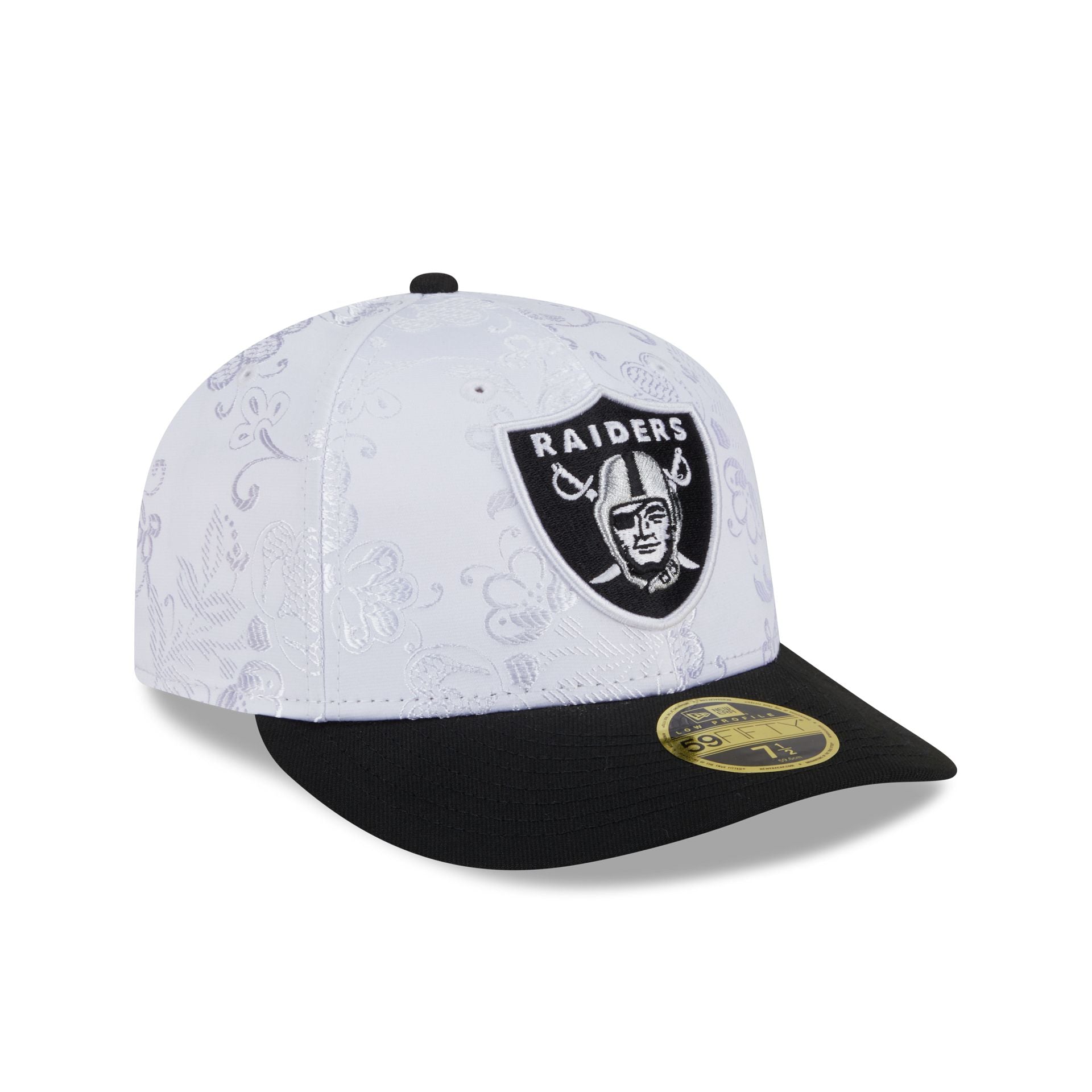 Las Vegas Raiders Floral Shine Low Profile 59FIFTY Fitted Hat - Image 3