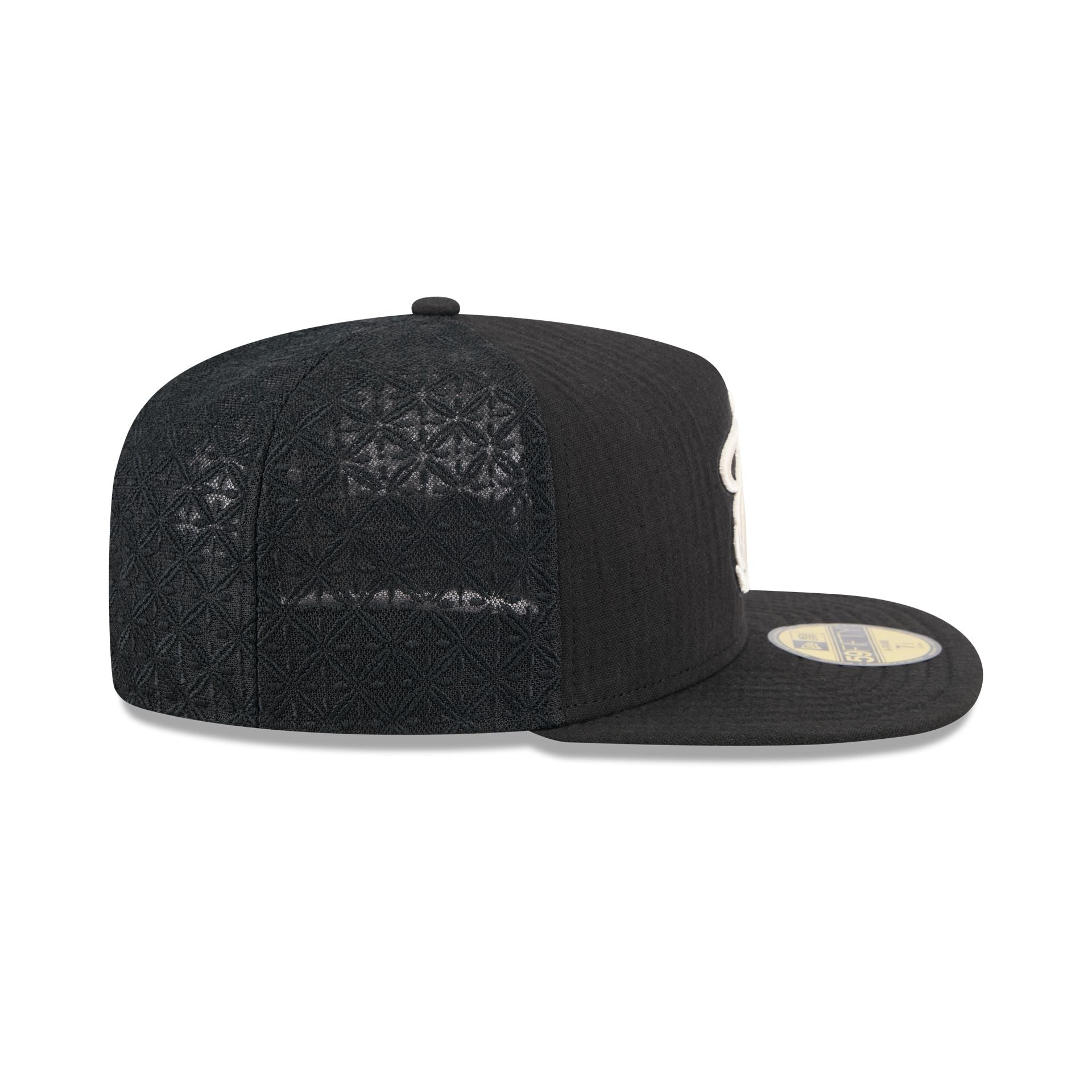 Miami Heat Black Mesh 59FIFTY A-Frame Fitted Hat - Image 5