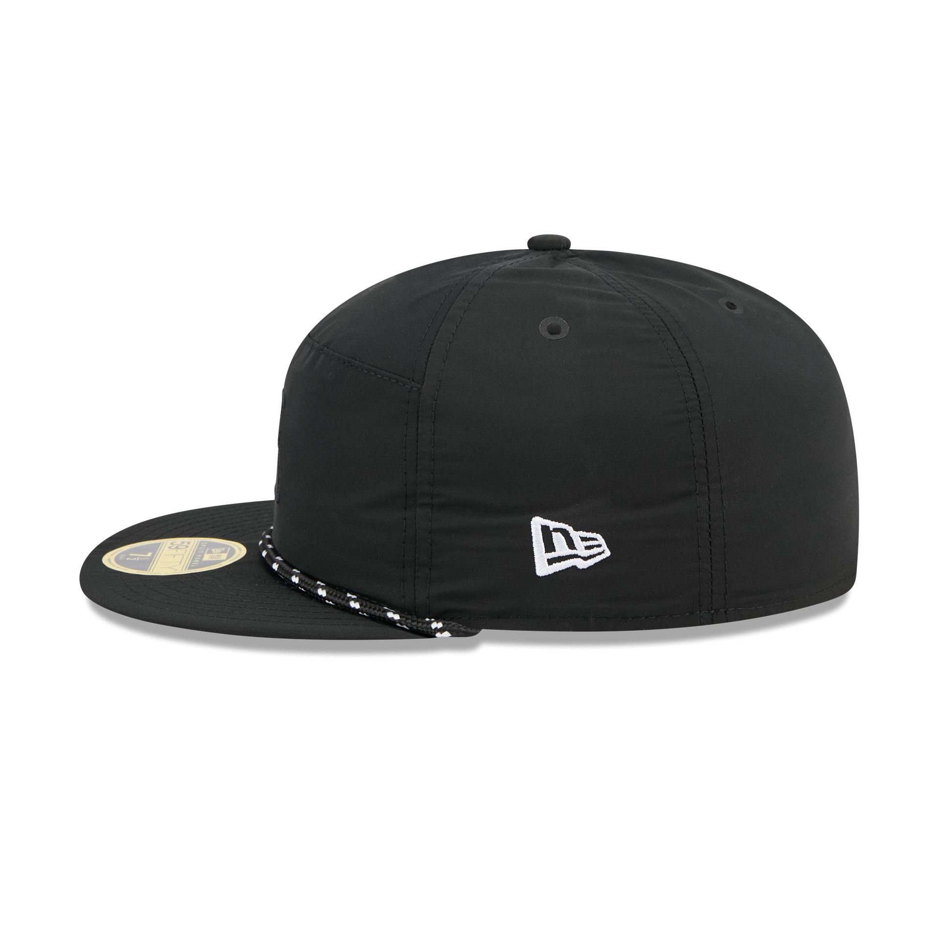 Los Angeles Kings Black Poly Rope Split Panel 59FIFTY Fitted Hat - Image 4