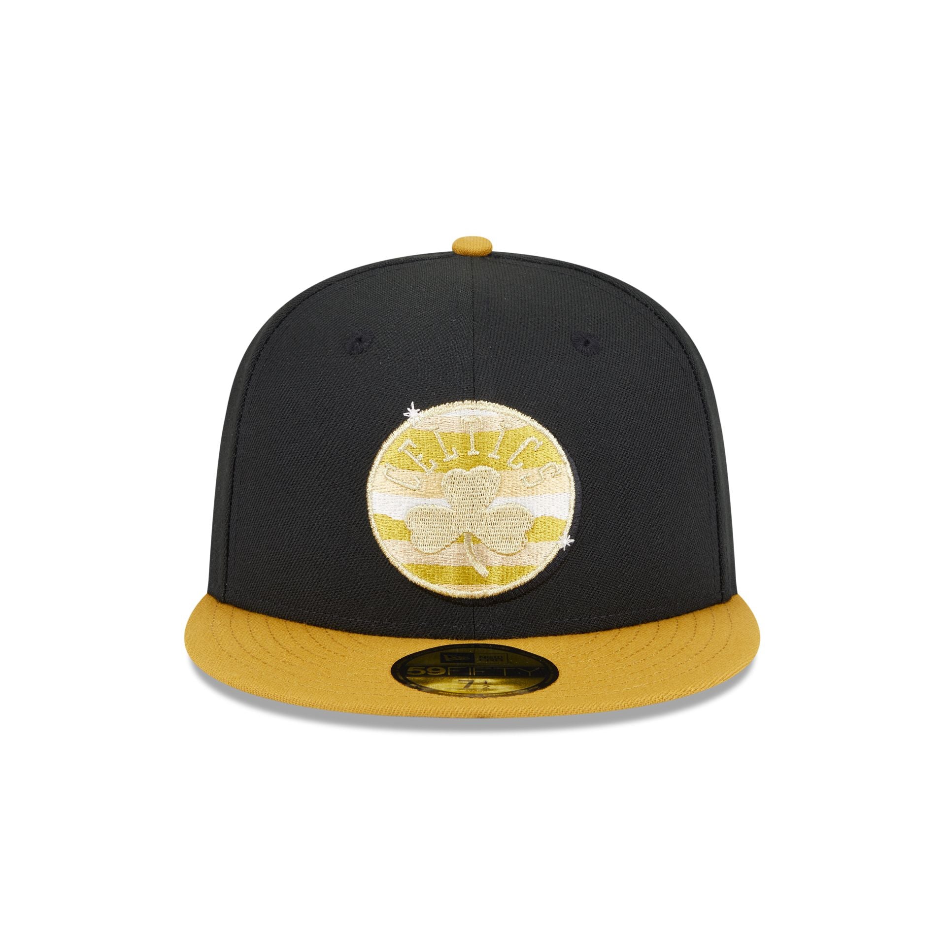 Boston Celtics Metallic Gold Logo 59FIFTY Fitted Hat - Image 2