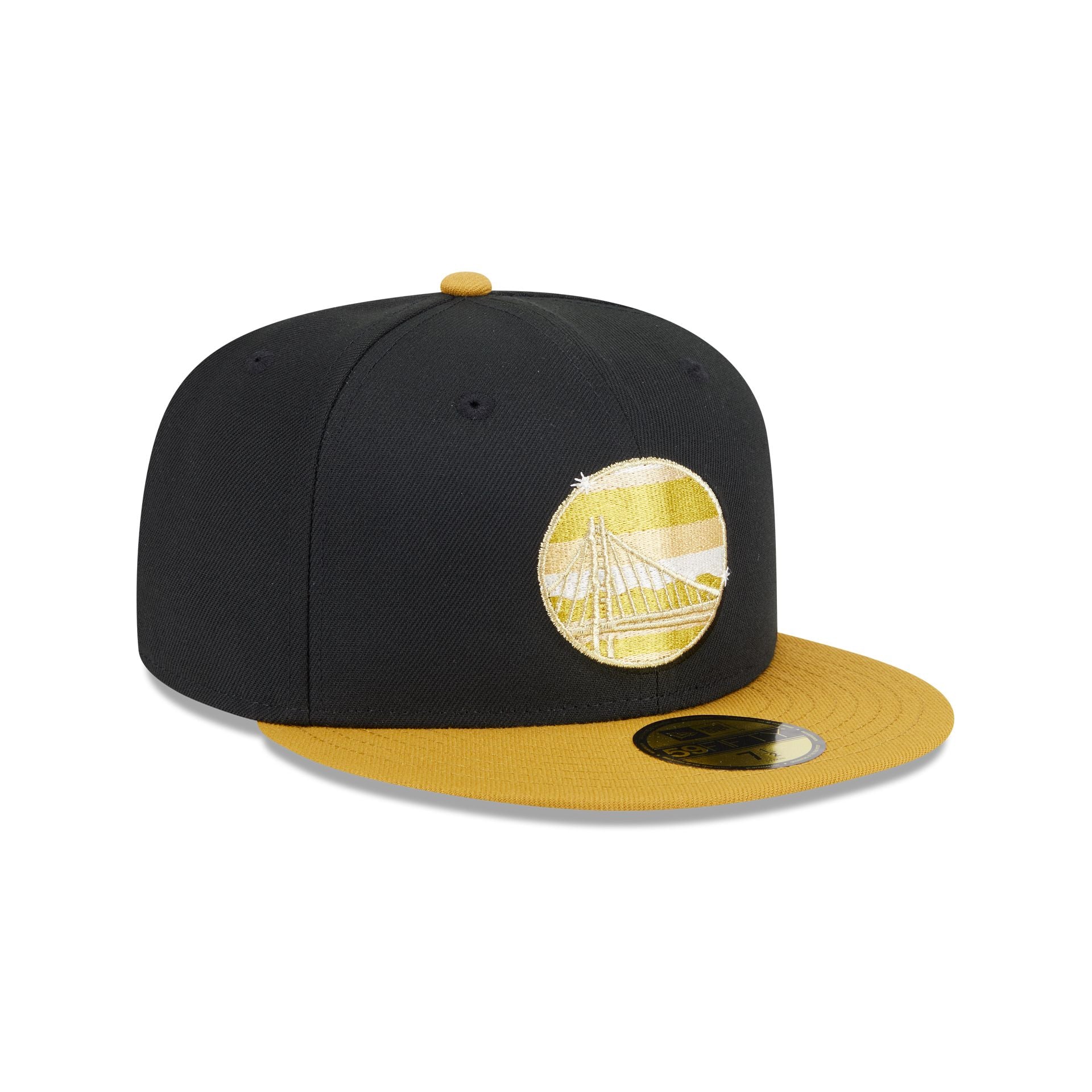 Golden State Warriors Metallic Gold Logo 59FIFTY Fitted Hat - Image 3