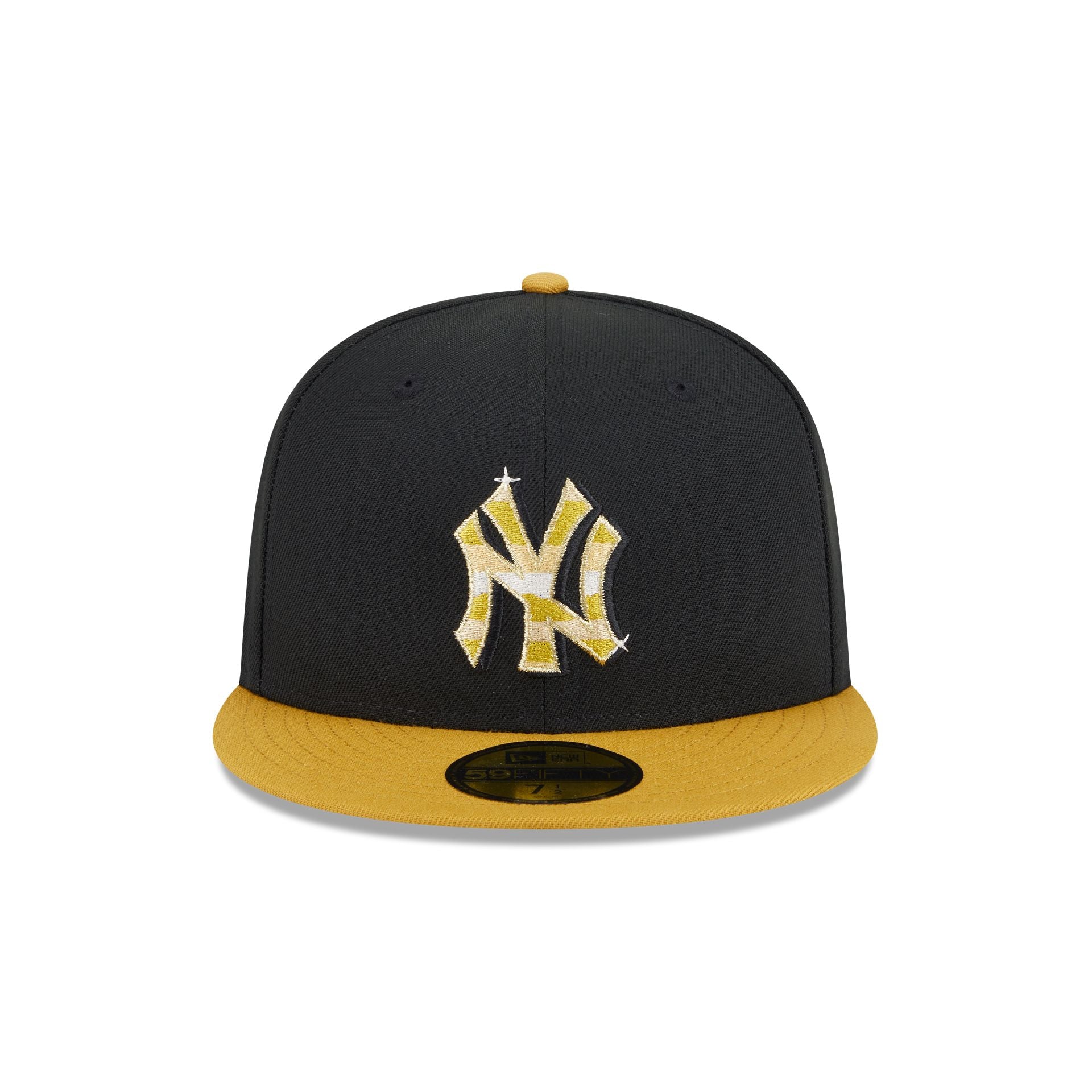New York Yankees Metallic Gold Logo 59FIFTY Fitted Hat - Image 2