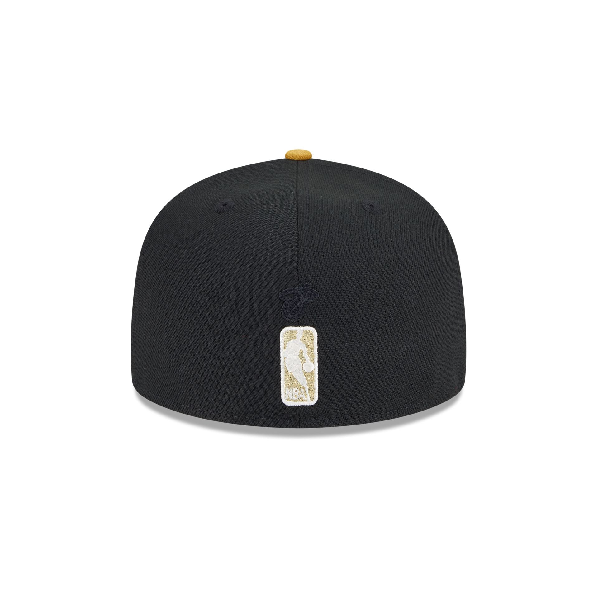 Miami Heat Metallic Gold Logo 59FIFTY Fitted Hat - Image 6