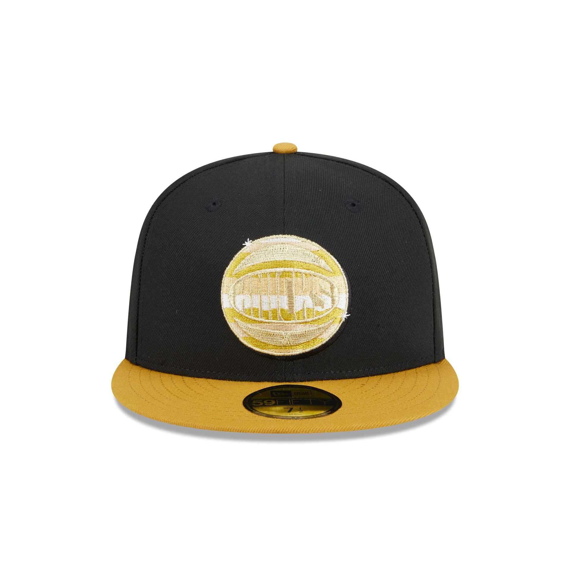 New York Knicks Metallic Gold Logo 59FIFTY Fitted Hat - Image 2